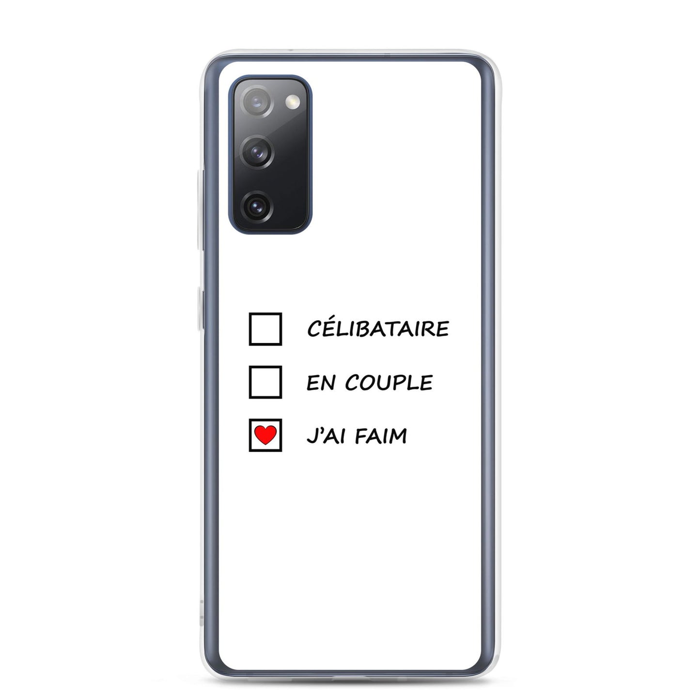 Coque Samsung Célibataire en couple j'ai faim cases à cocher - Sedurro