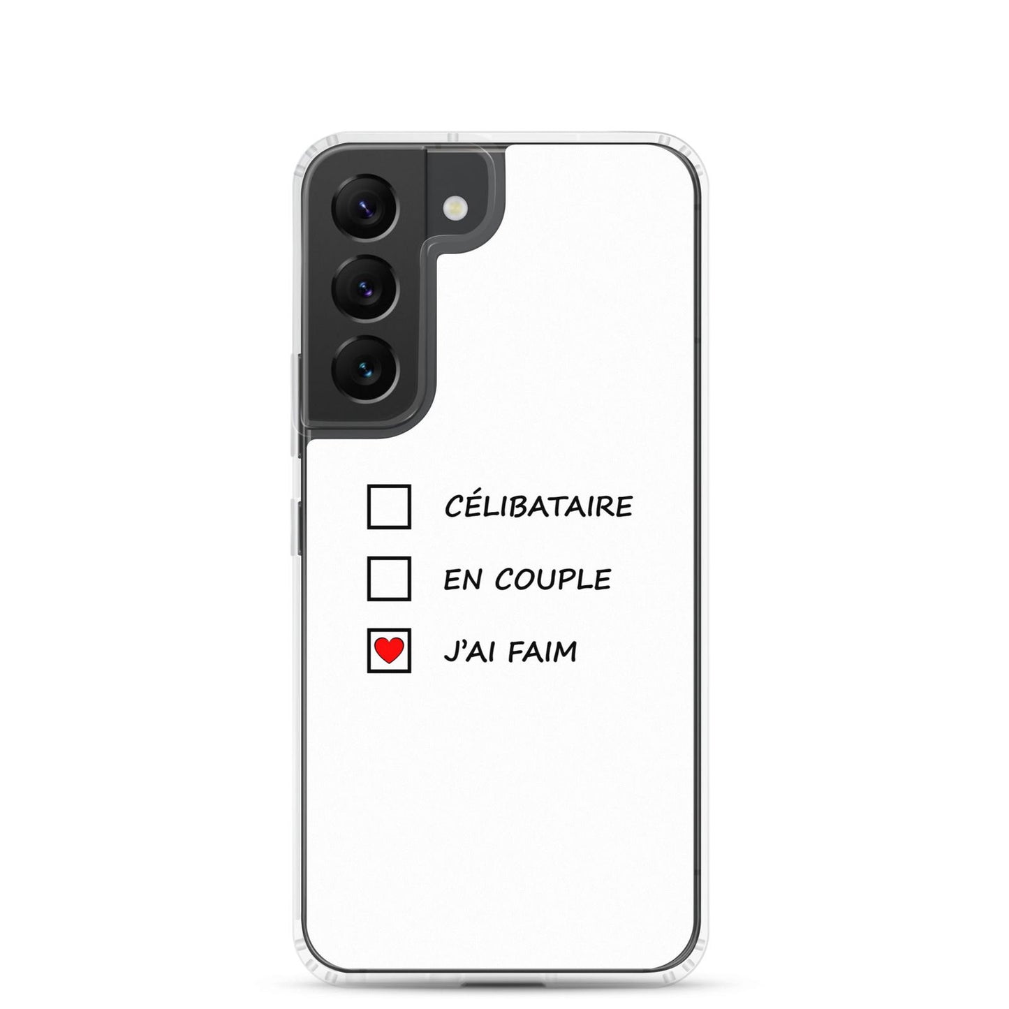 Coque Samsung Célibataire en couple j'ai faim cases à cocher - Sedurro