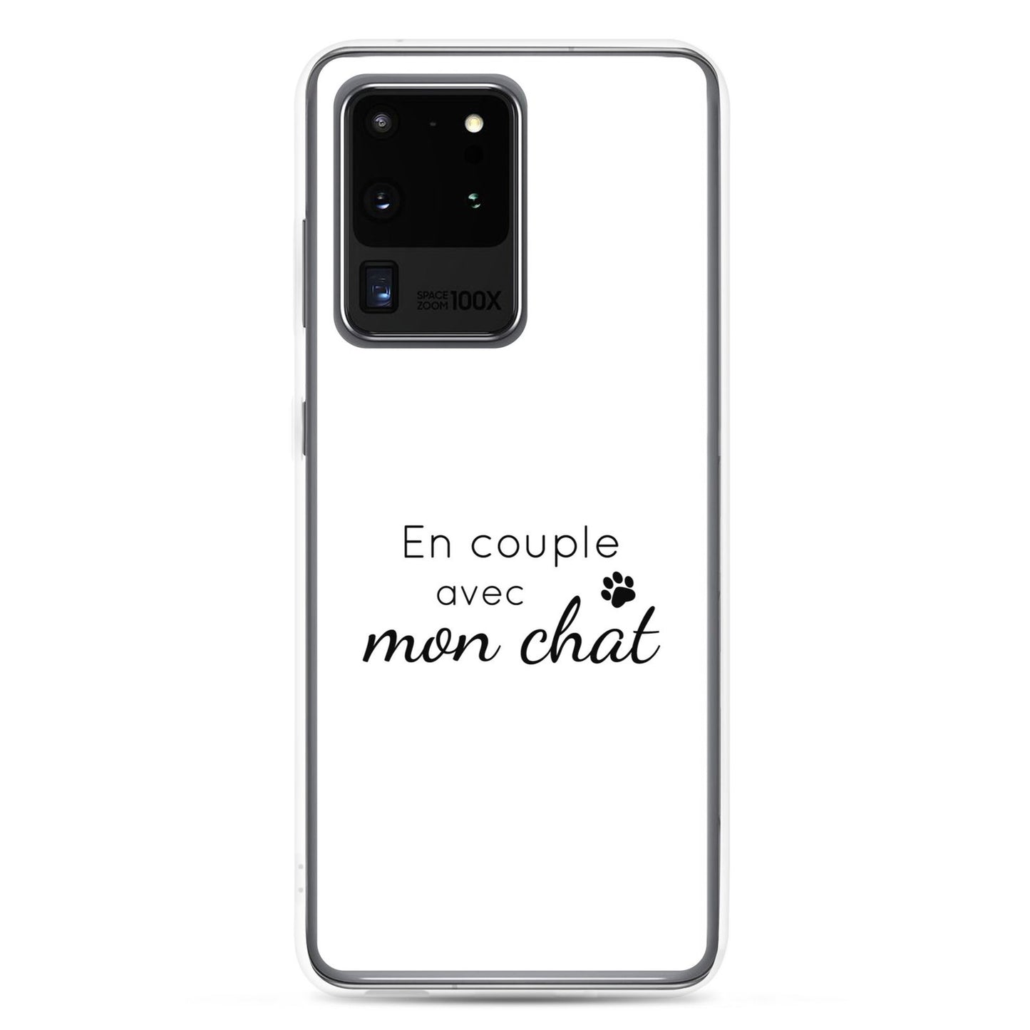 Coque Samsung En couple avec mon chat - Sedurro