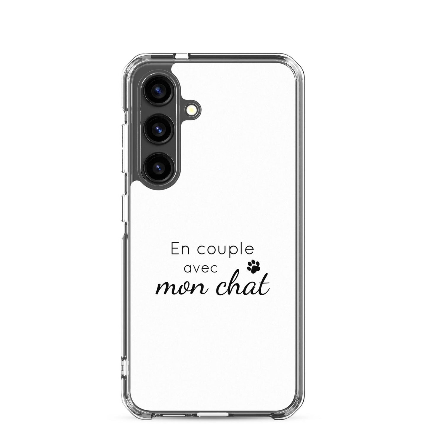 Coque Samsung En couple avec mon chat Samsung Galaxy S24 - Sedurro