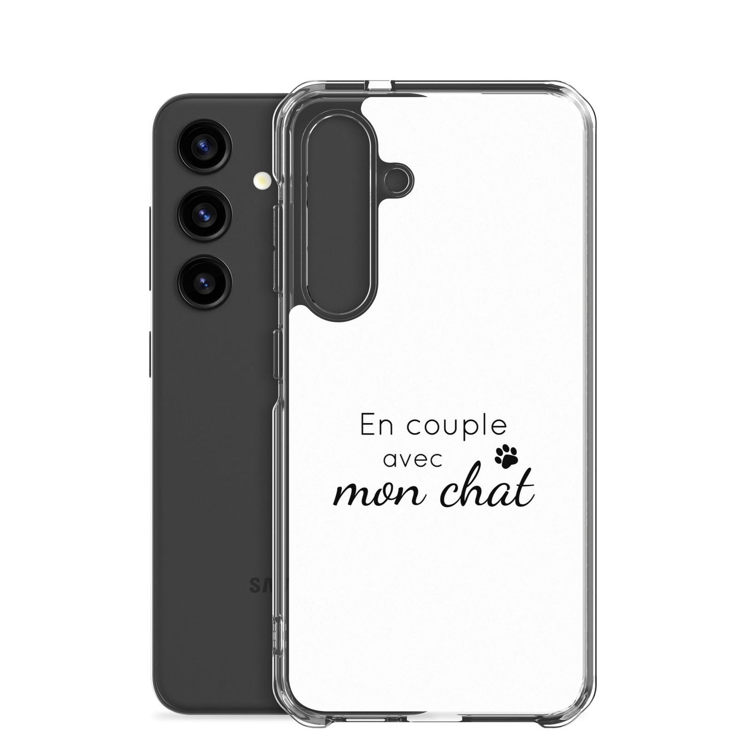 Coque Samsung En couple avec mon chat - Sedurro