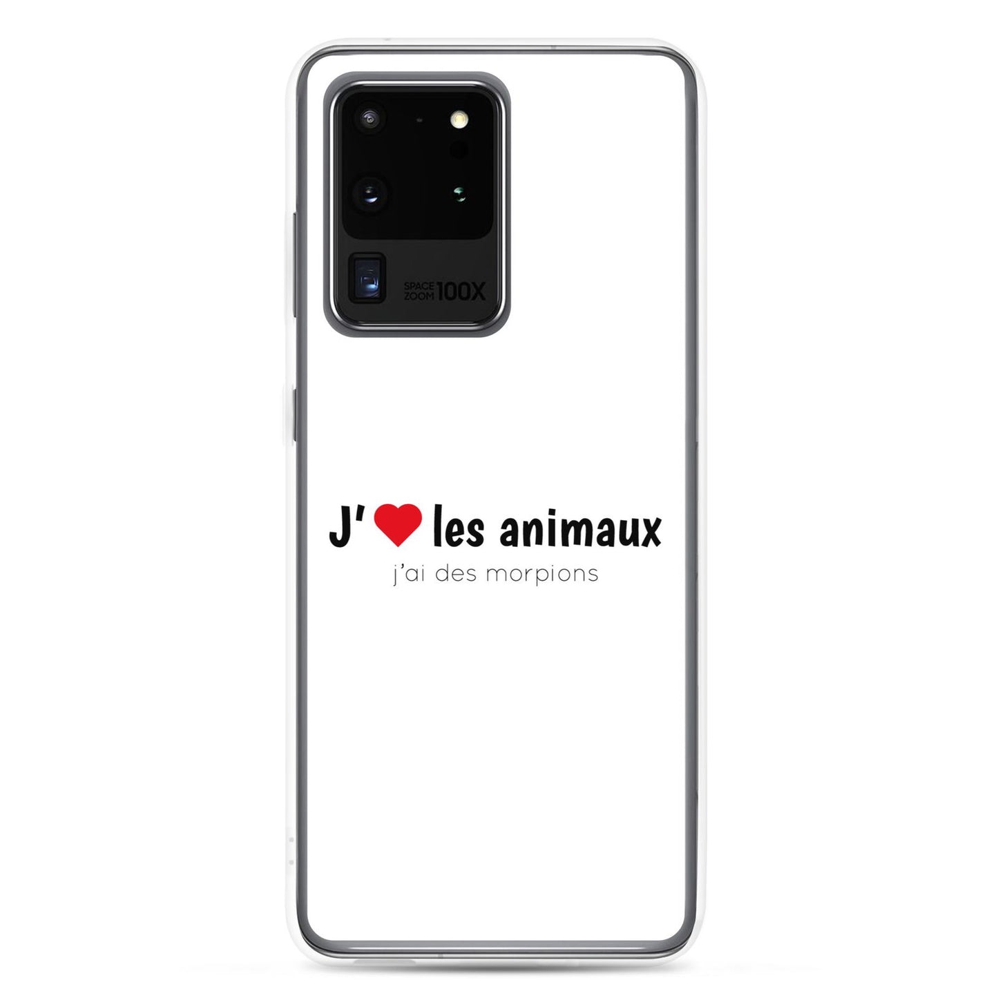 Coque Samsung J'aime les animaux j'ai des morpions Samsung Galaxy S20 Ultra - Sedurro