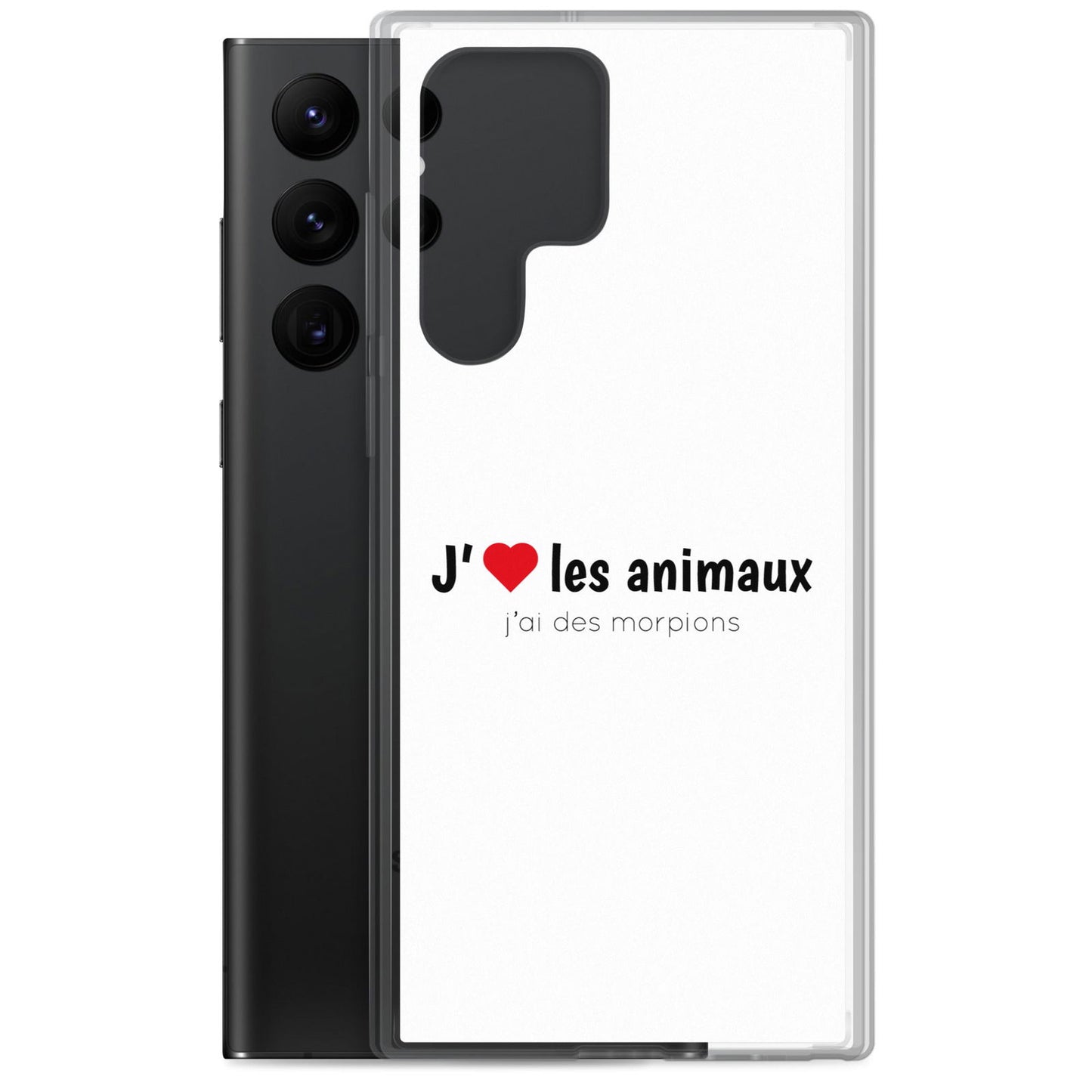 Coque Samsung J'aime les animaux j'ai des morpions - Sedurro