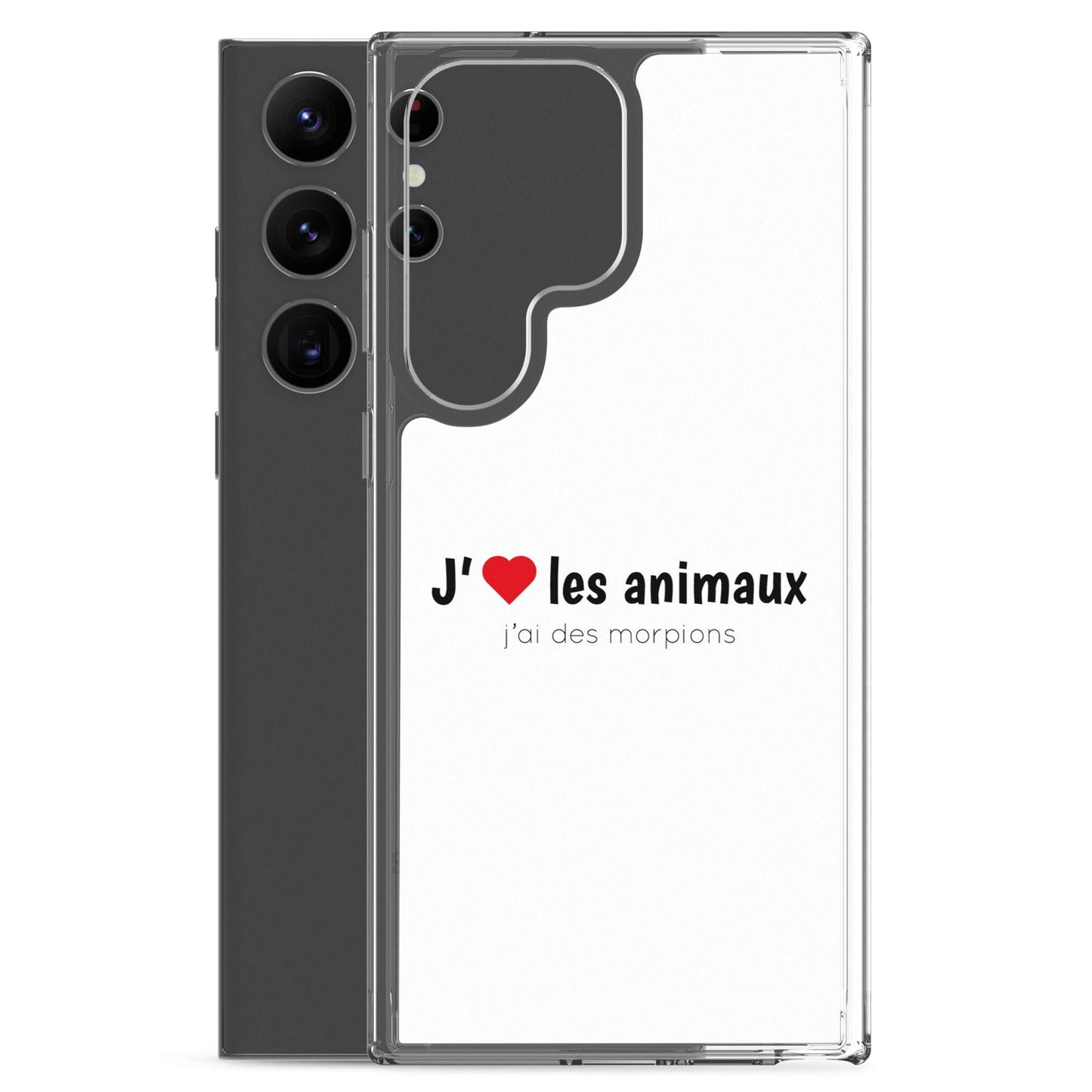Coque Samsung J'aime les animaux j'ai des morpions - Sedurro