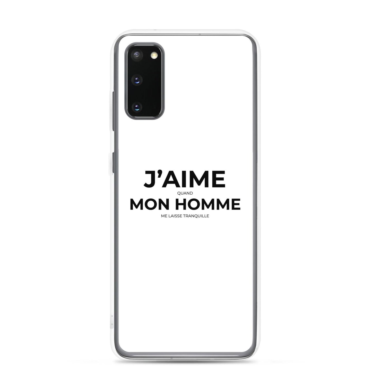 Coque Samsung J'aime quand mon homme me laisse tranquille - Sedurro