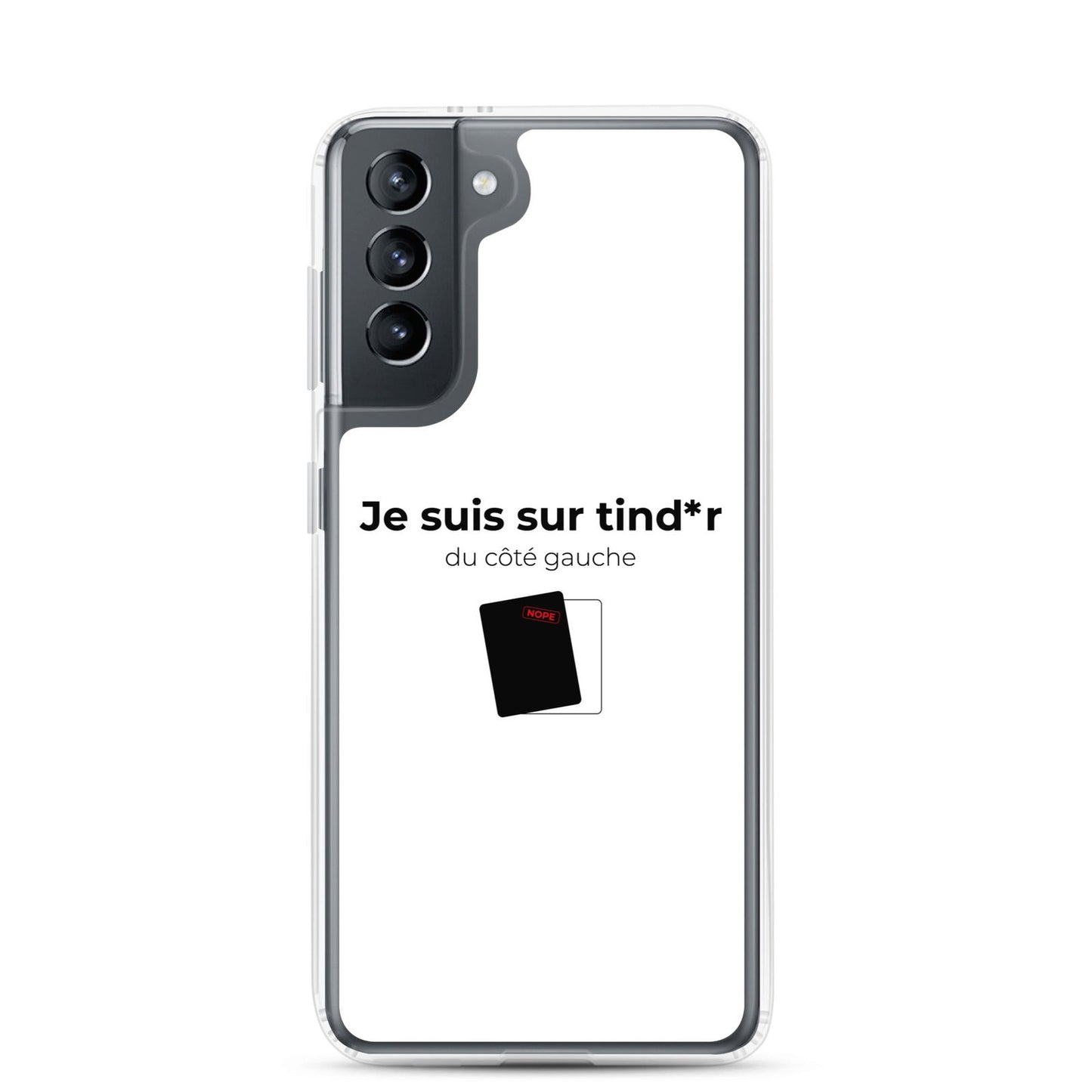 Coque Samsung Je suis sur tind*r du côté gauche - Sedurro