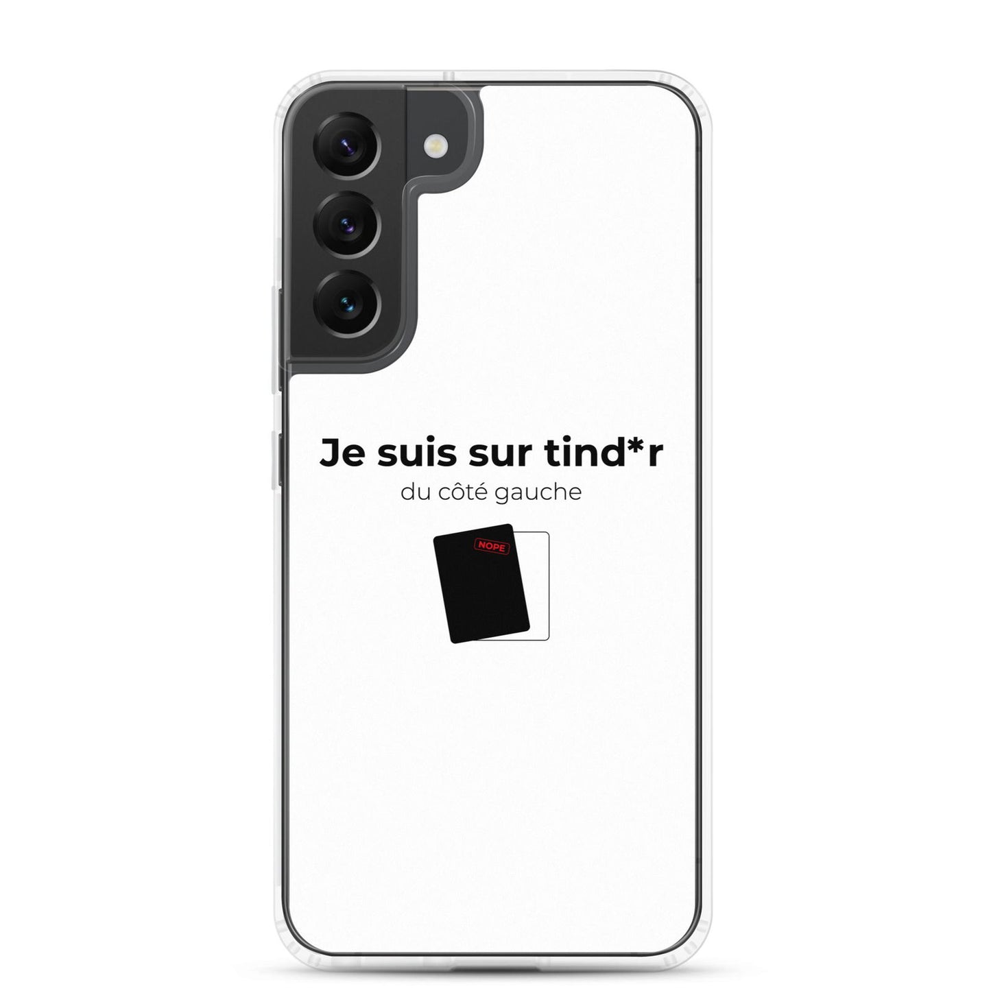 Coque Samsung Je suis sur tind*r du côté gauche - Sedurro