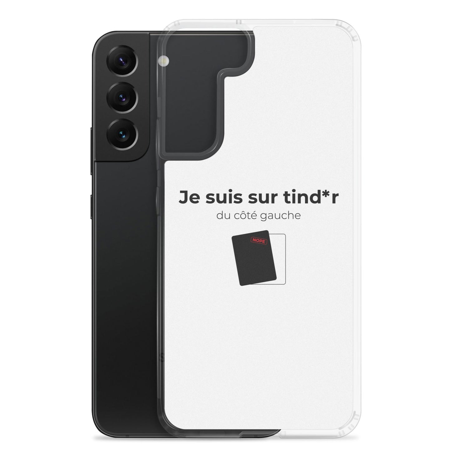 Coque Samsung Je suis sur tind*r du côté gauche - Sedurro