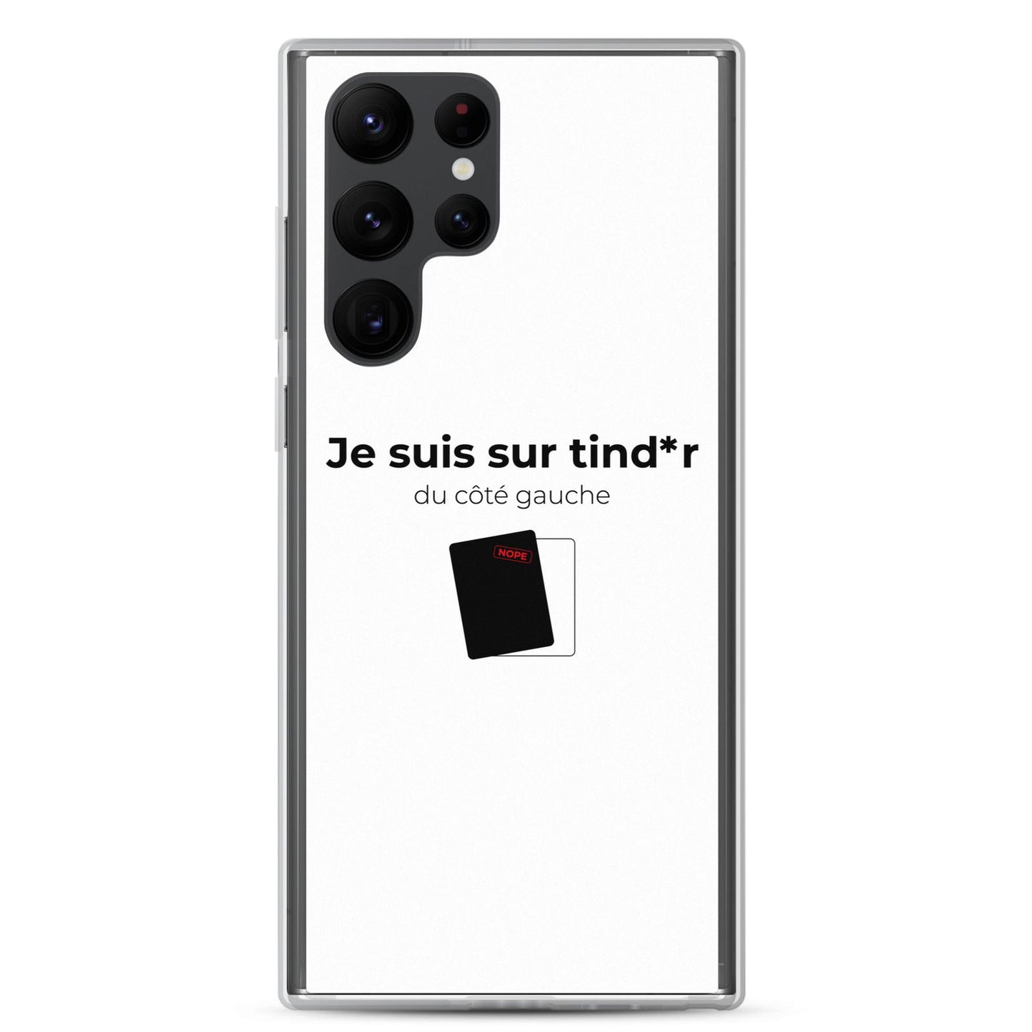 Coque Samsung Je suis sur tind*r du côté gauche - Sedurro