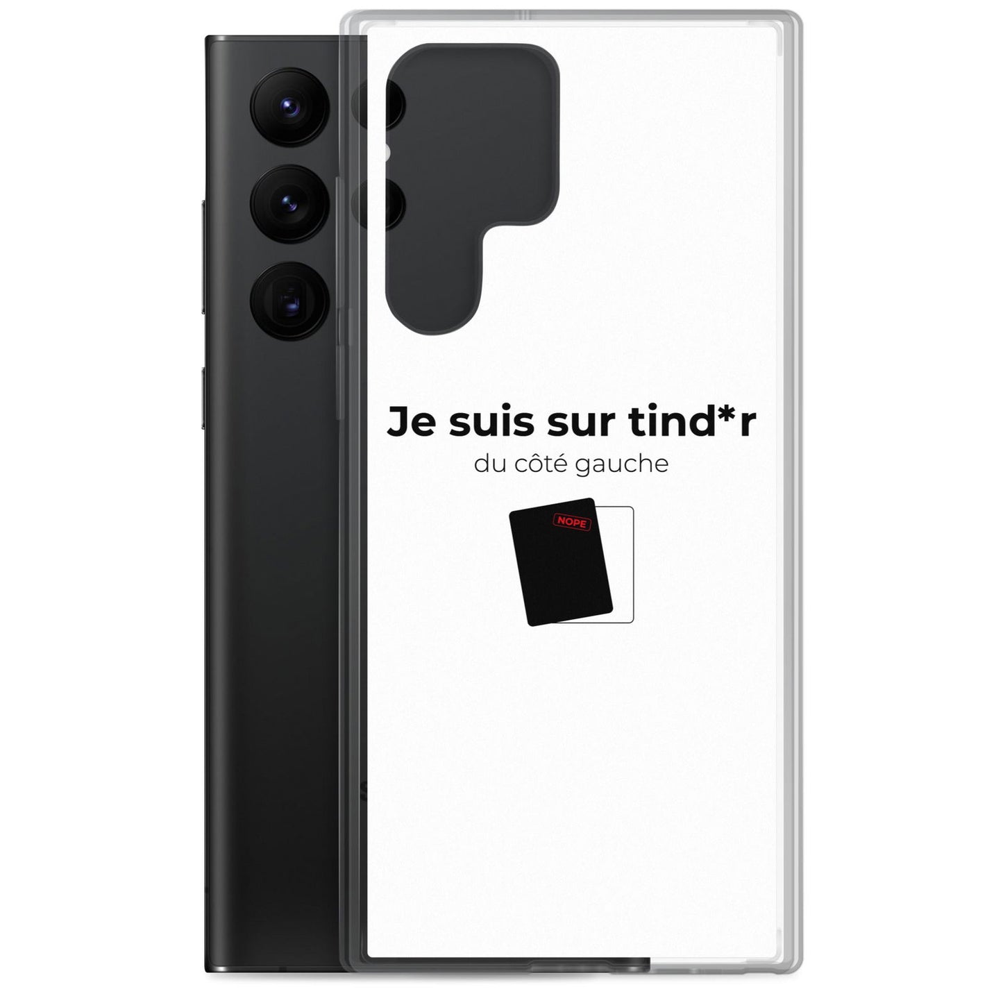 Coque Samsung Je suis sur tind*r du côté gauche - Sedurro