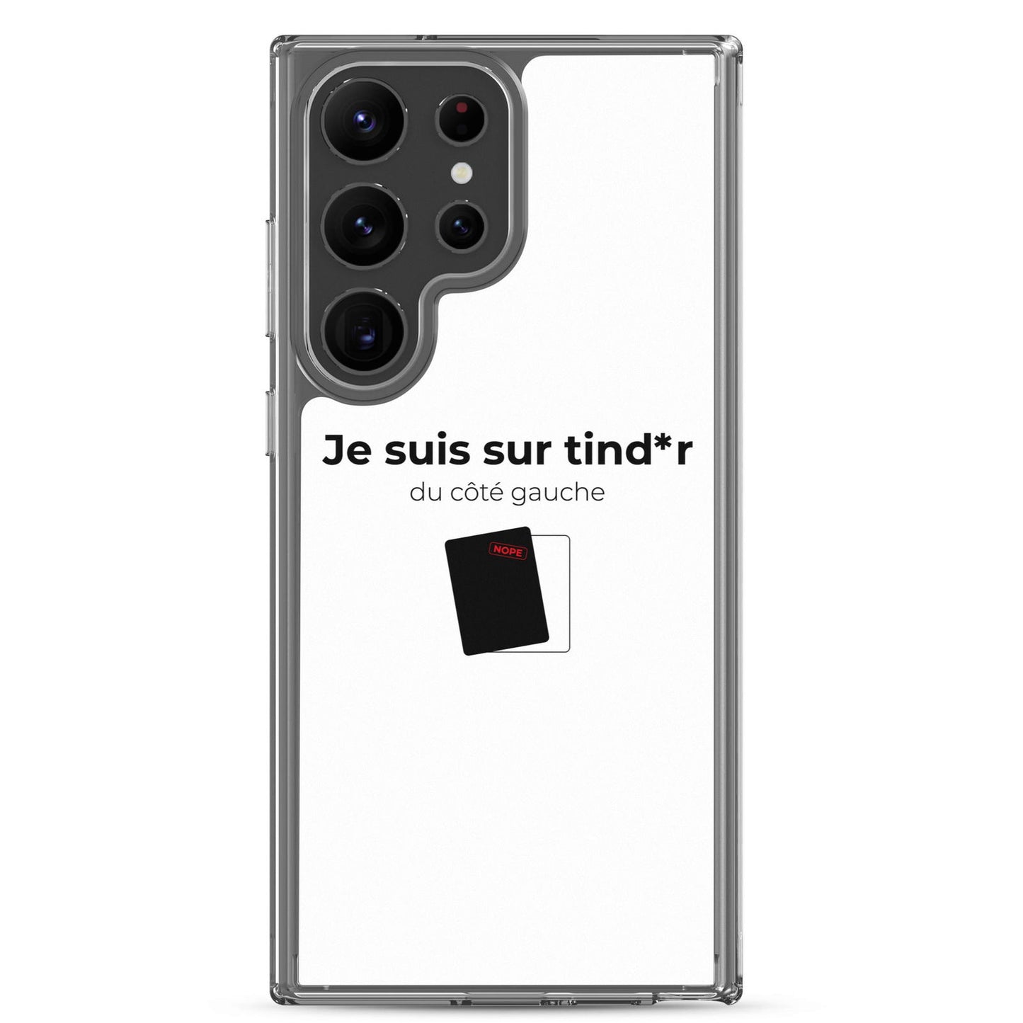 Coque Samsung Je suis sur tind*r du côté gauche - Sedurro