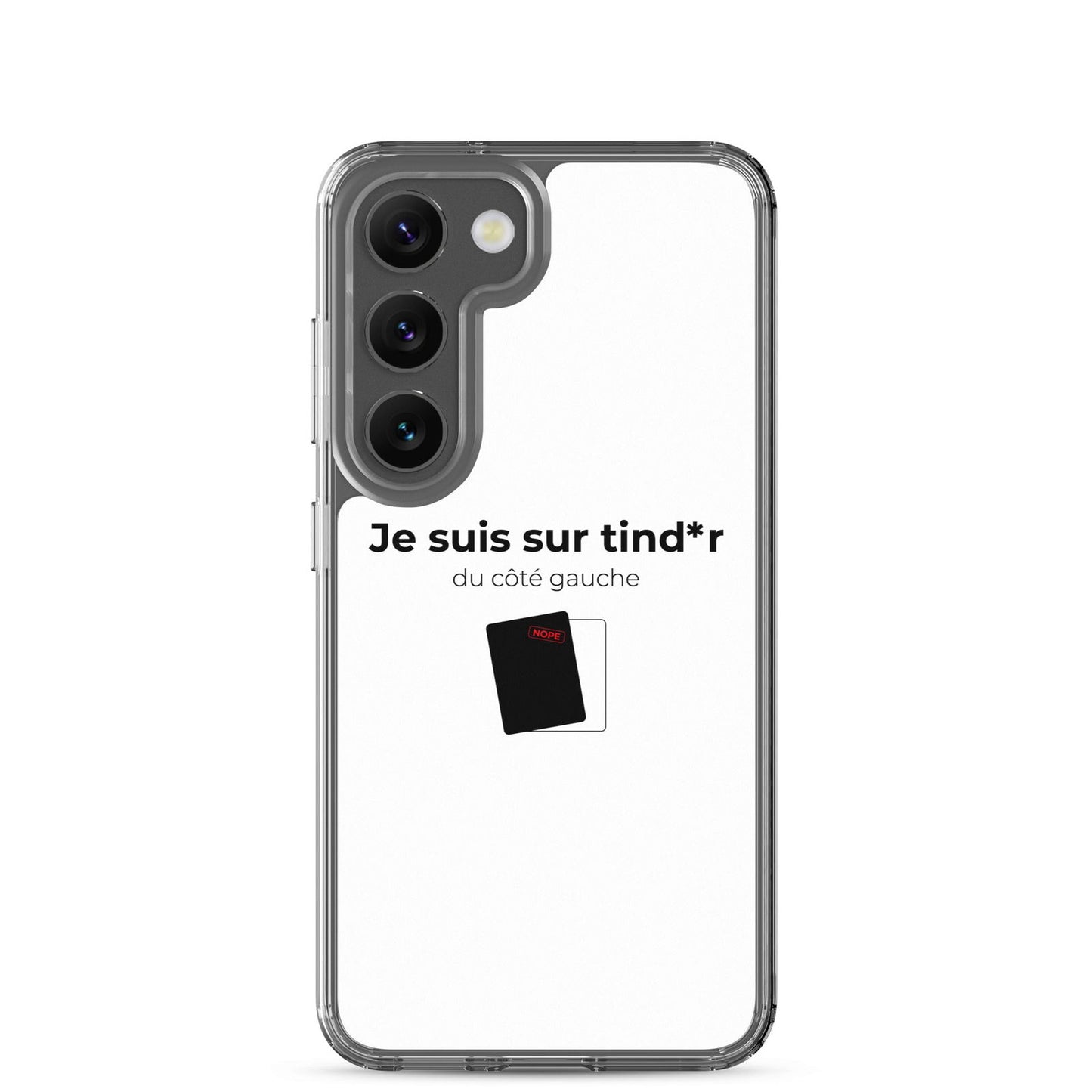 Coque Samsung Je suis sur tind*r du côté gauche - Sedurro