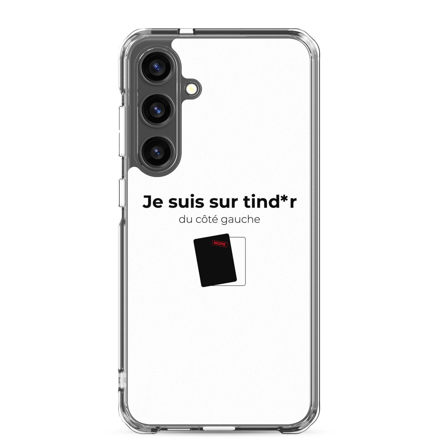 Coque Samsung Je suis sur tind*r du côté gauche - Sedurro
