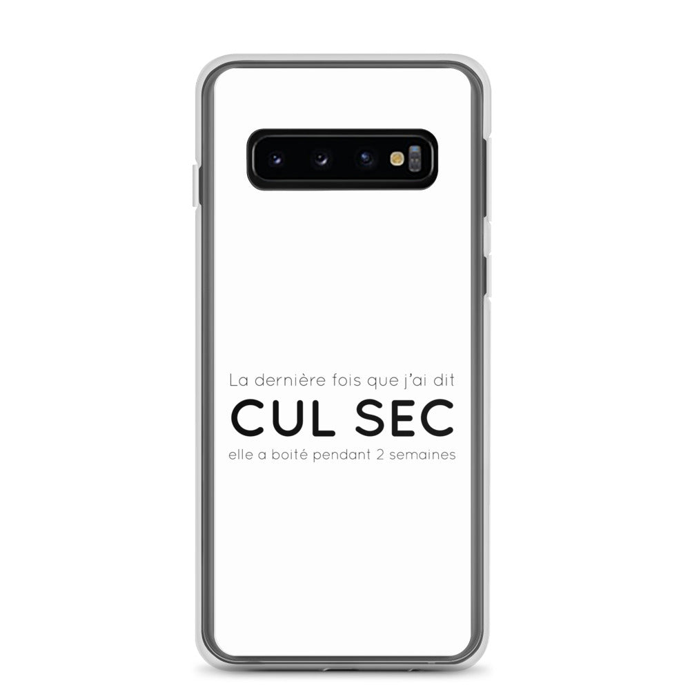 Coque Samsung La dernière fois que j'ai dit cul sec elle a boité pendant 2 semaines - Sedurro