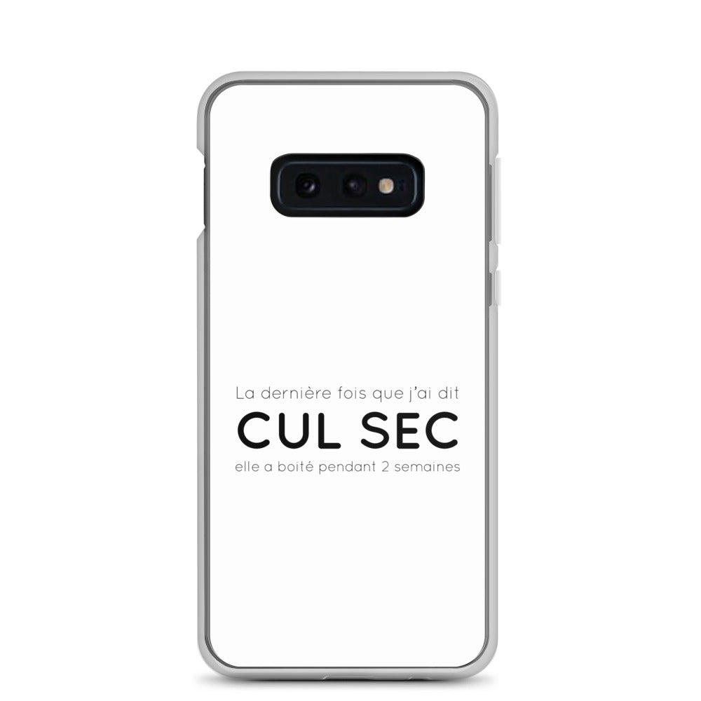 Coque Samsung La dernière fois que j'ai dit cul sec elle a boité pendant 2 semaines - Sedurro