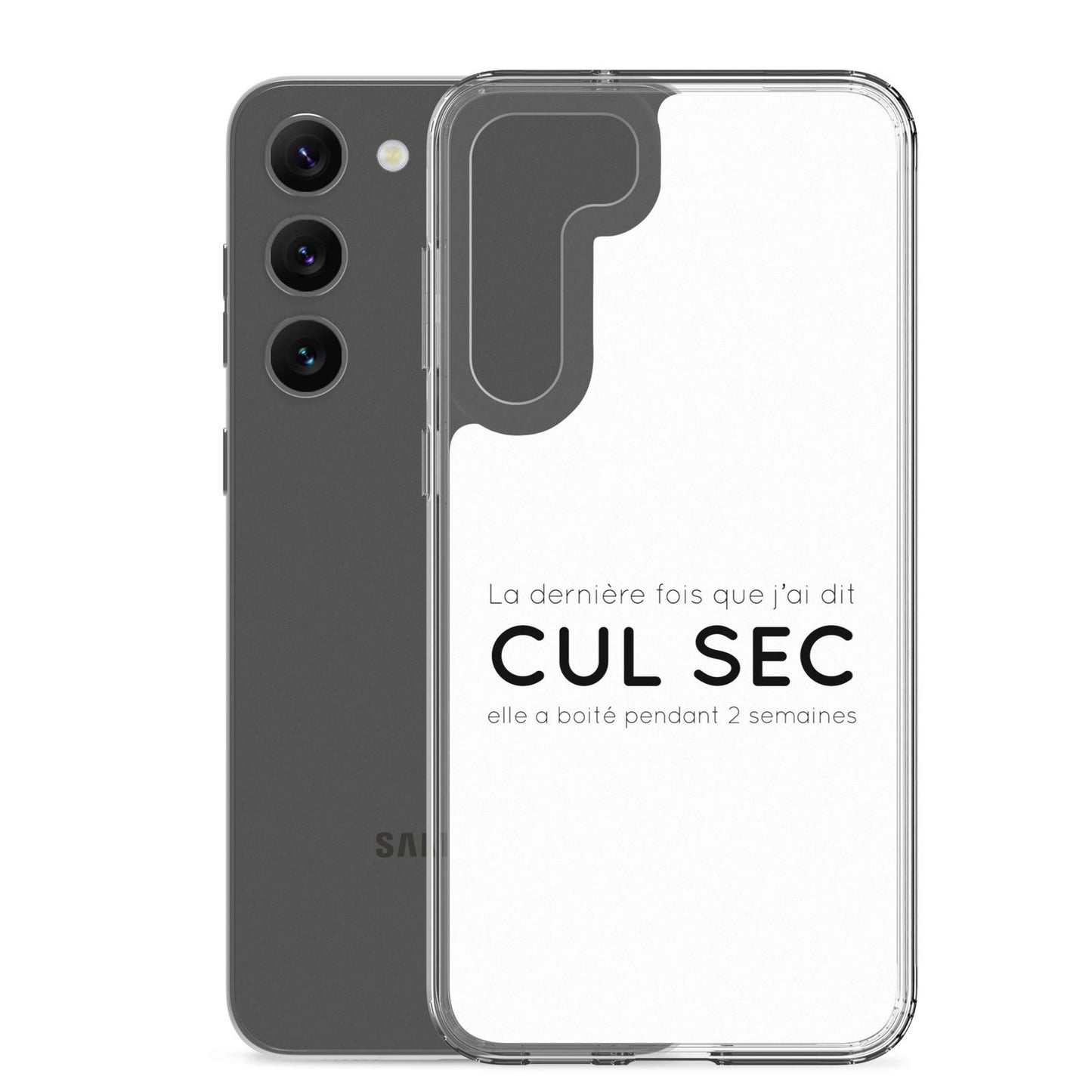 Coque Samsung La dernière fois que j'ai dit cul sec elle a boité pendant 2 semaines - Sedurro