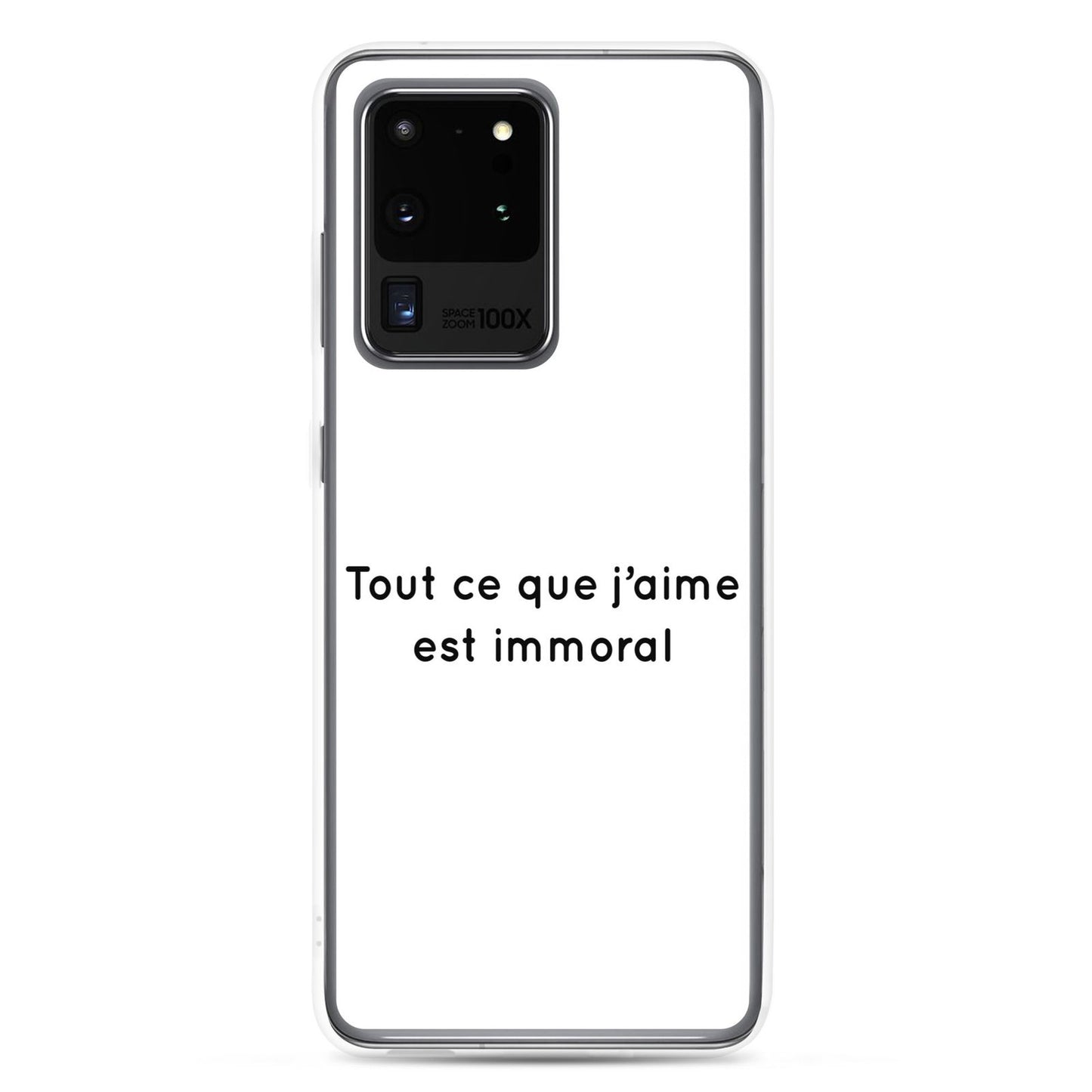 Coque Samsung Tout ce que j'aime est immoral Samsung Galaxy S20 Ultra - Sedurro