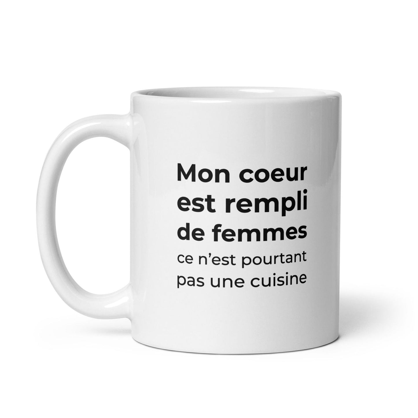 Mug Mon cœur est rempli de femmes ce n'est pourtant pas une cuisine - Sedurro