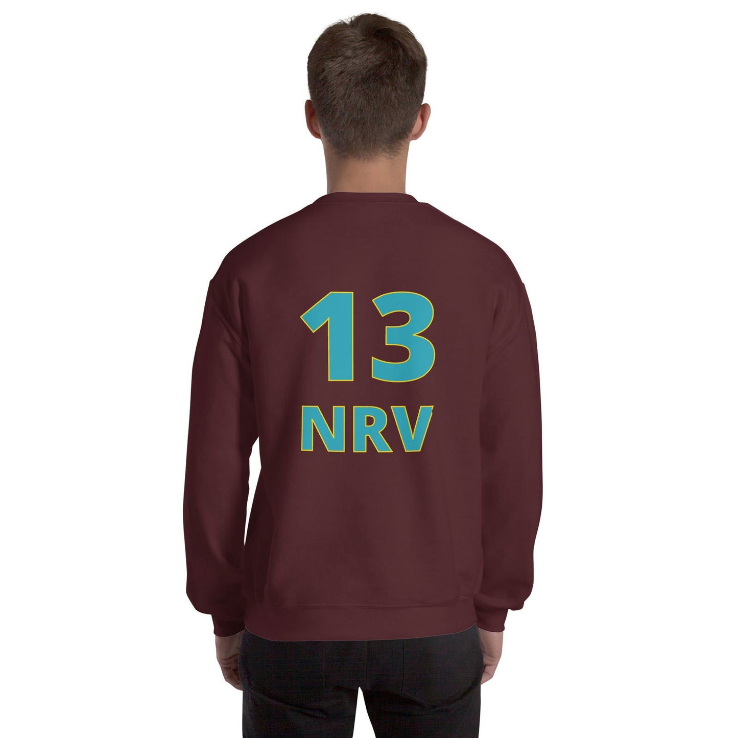 Sweat unisexe col rond 13NRV maillot foot - Sedurro