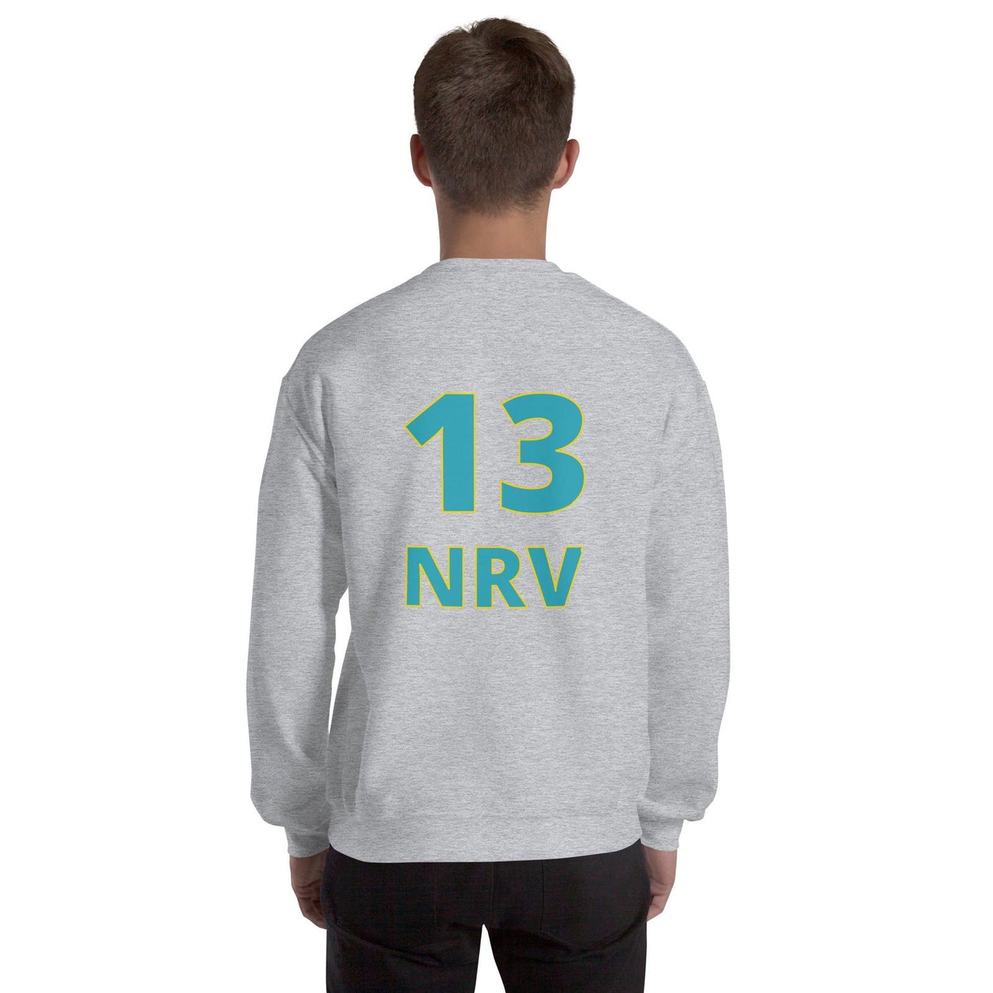 Sweat unisexe col rond 13NRV maillot foot - Sedurro