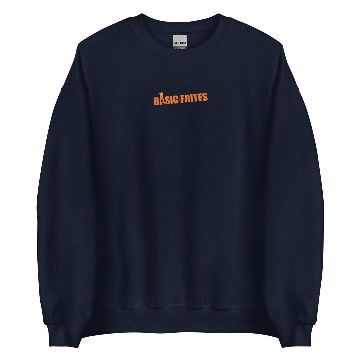 Sweat unisexe col rond Basic frites Bleu Marine - Sedurro