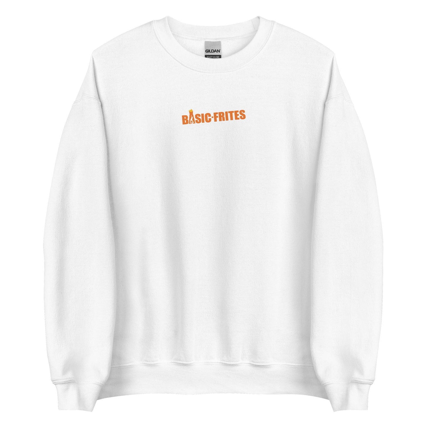 Sweat unisexe col rond Basic frites Blanc - Sedurro