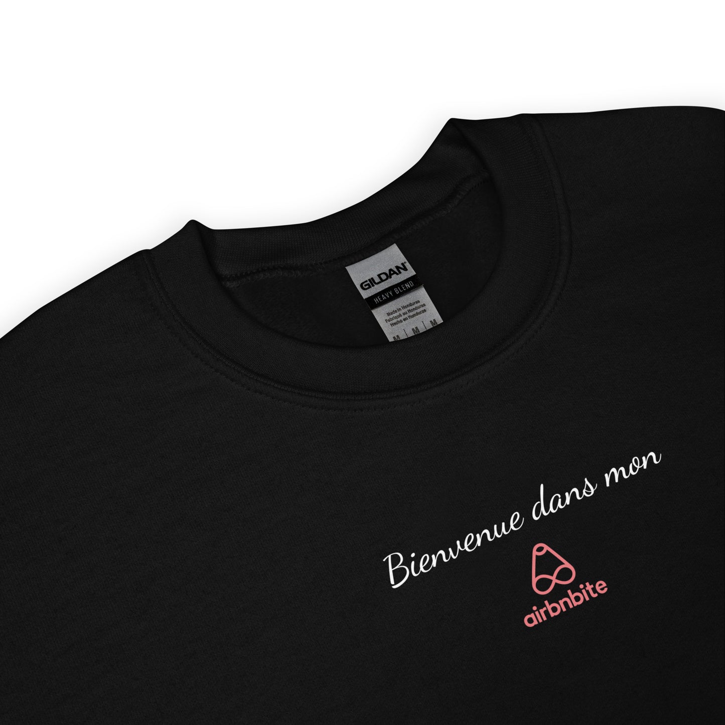 Sweat unisexe col rond Bienvenue dans mon airbnbite - Sedurro