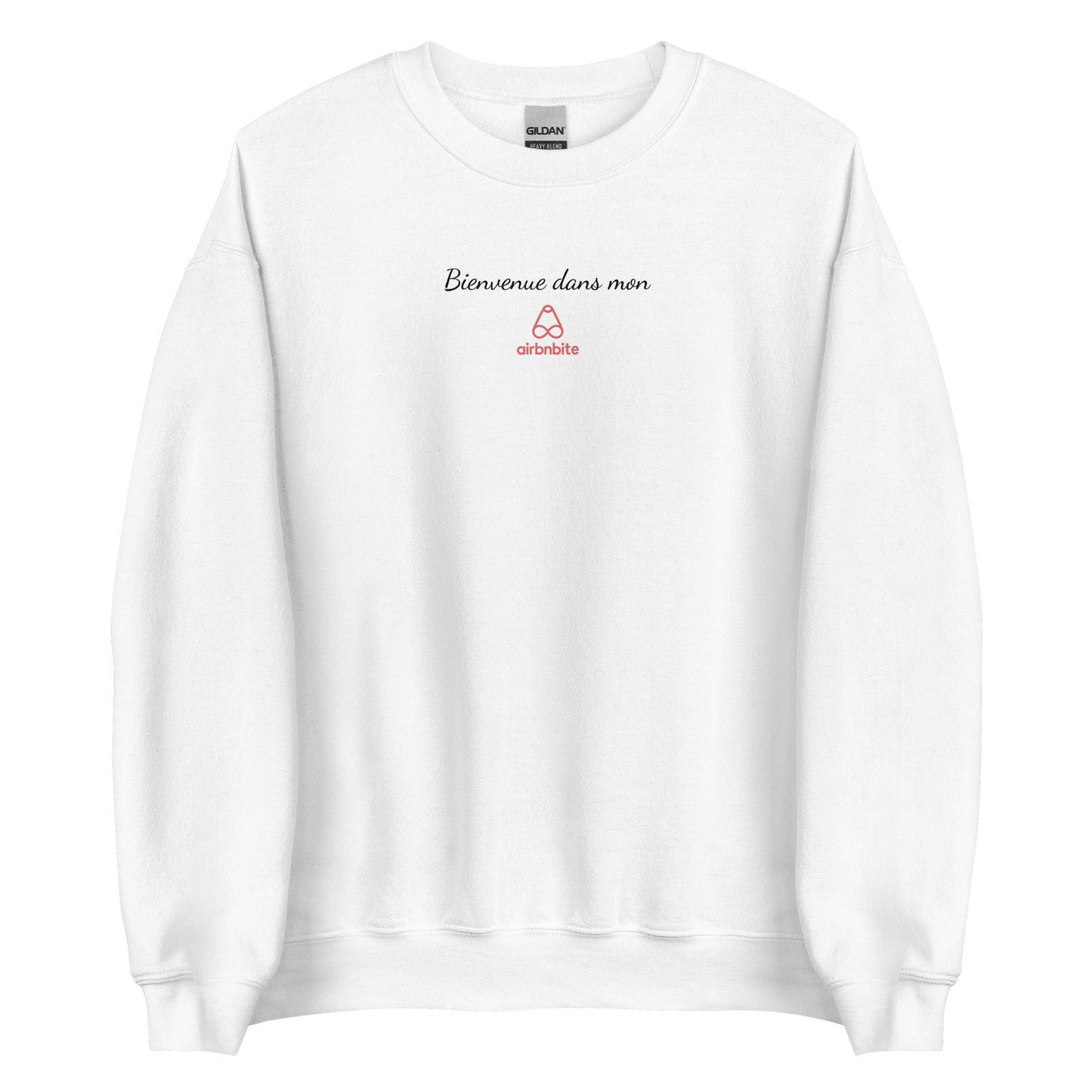 Sweat unisexe col rond Bienvenue dans mon airbnbite - Sedurro