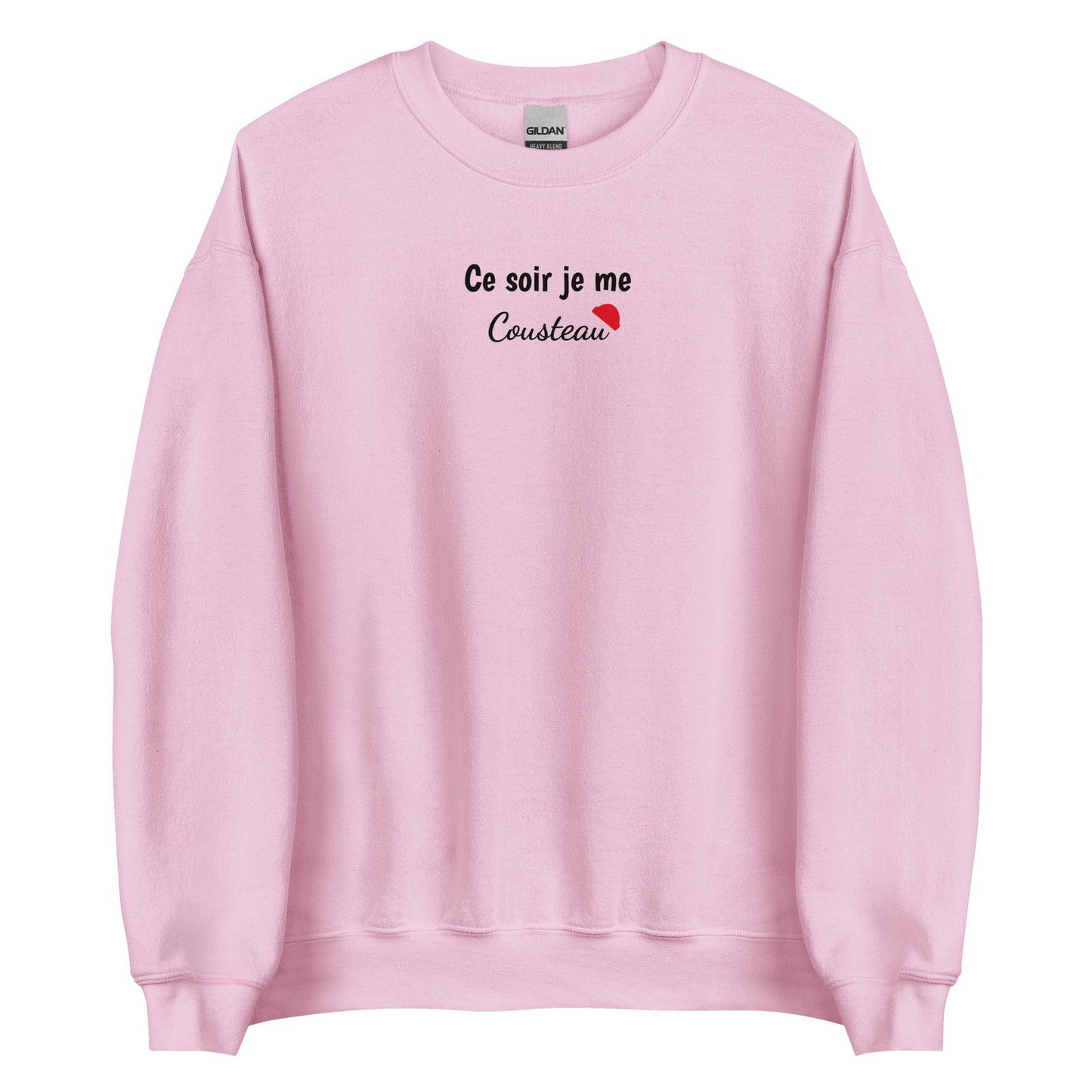 Sweat unisexe col rond Ce soir je me cousteau - Sedurro