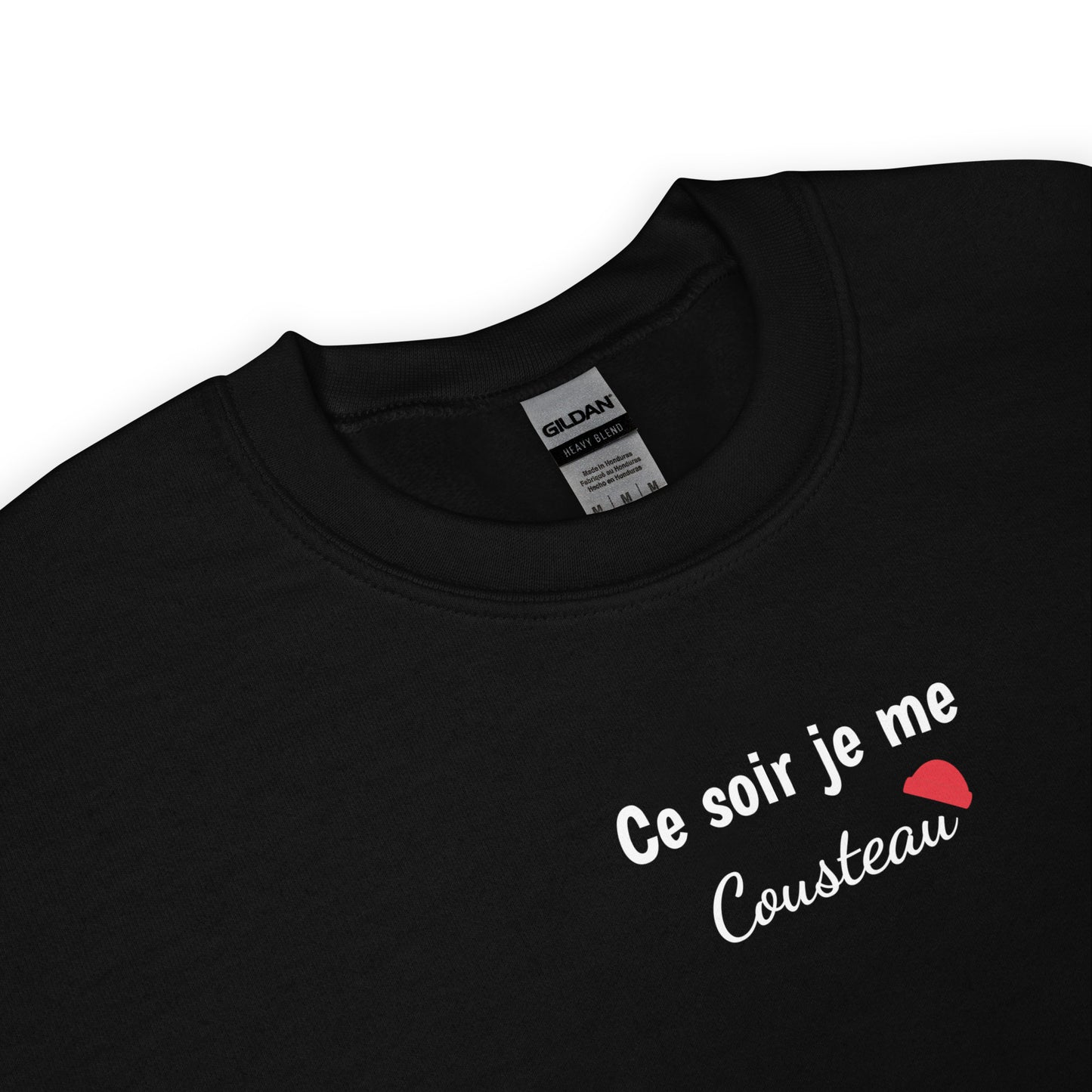 Sweat unisexe col rond Ce soir je me cousteau - Sedurro
