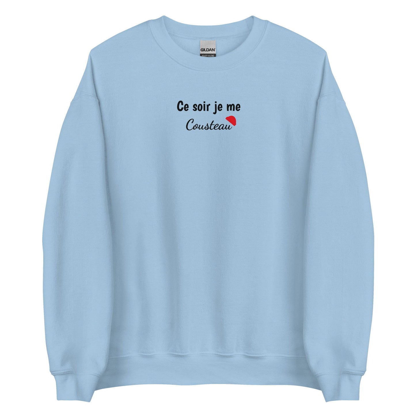 Sweat unisexe col rond Ce soir je me cousteau - Sedurro