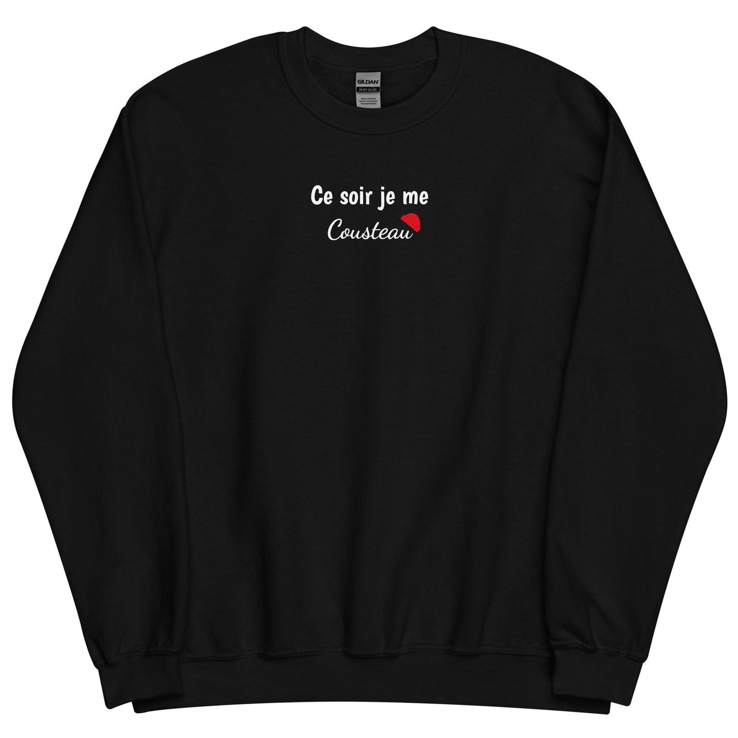Sweat unisexe col rond Ce soir je me cousteau - Sedurro