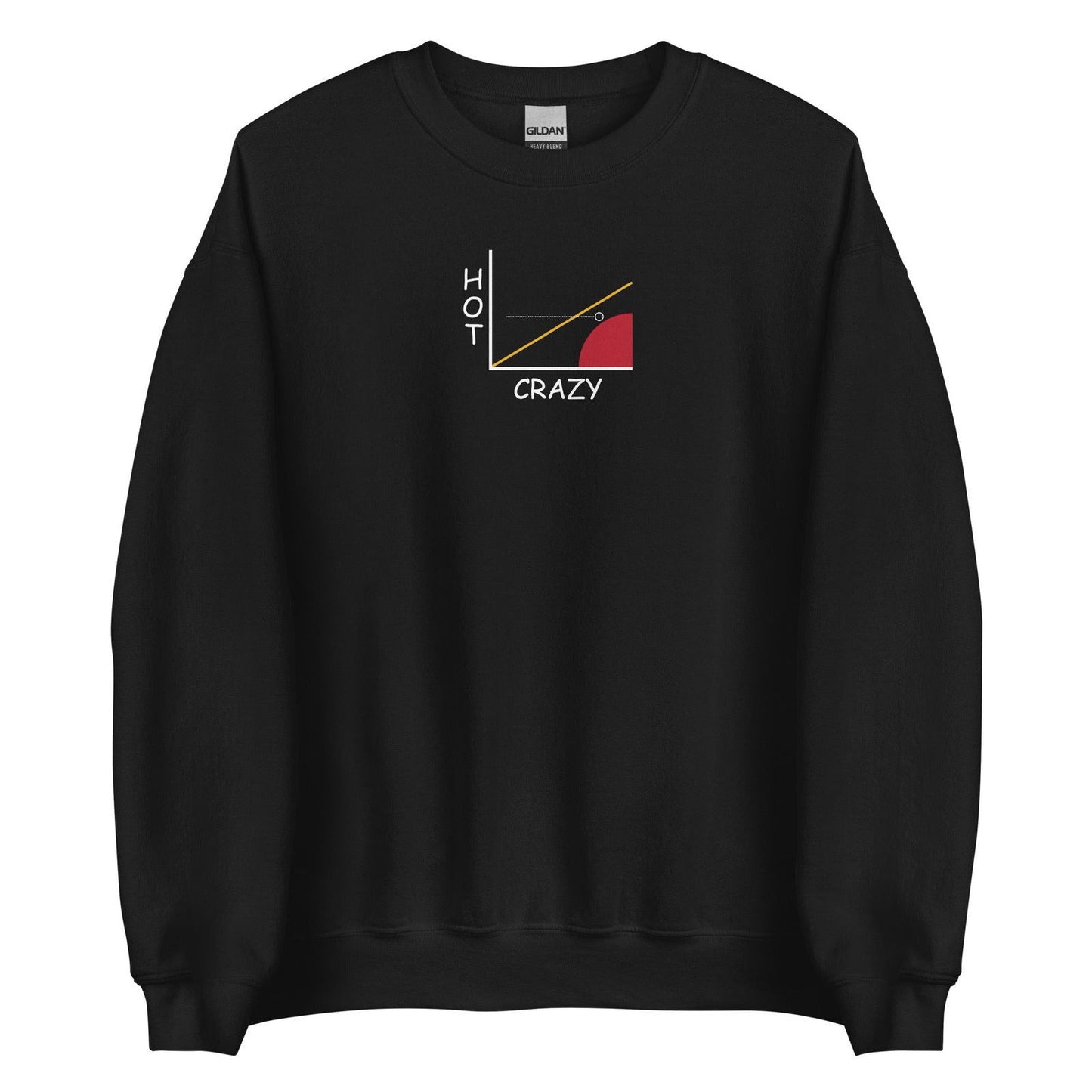 Sweat unisexe col rond Courbe hot crazy scale - Sedurro