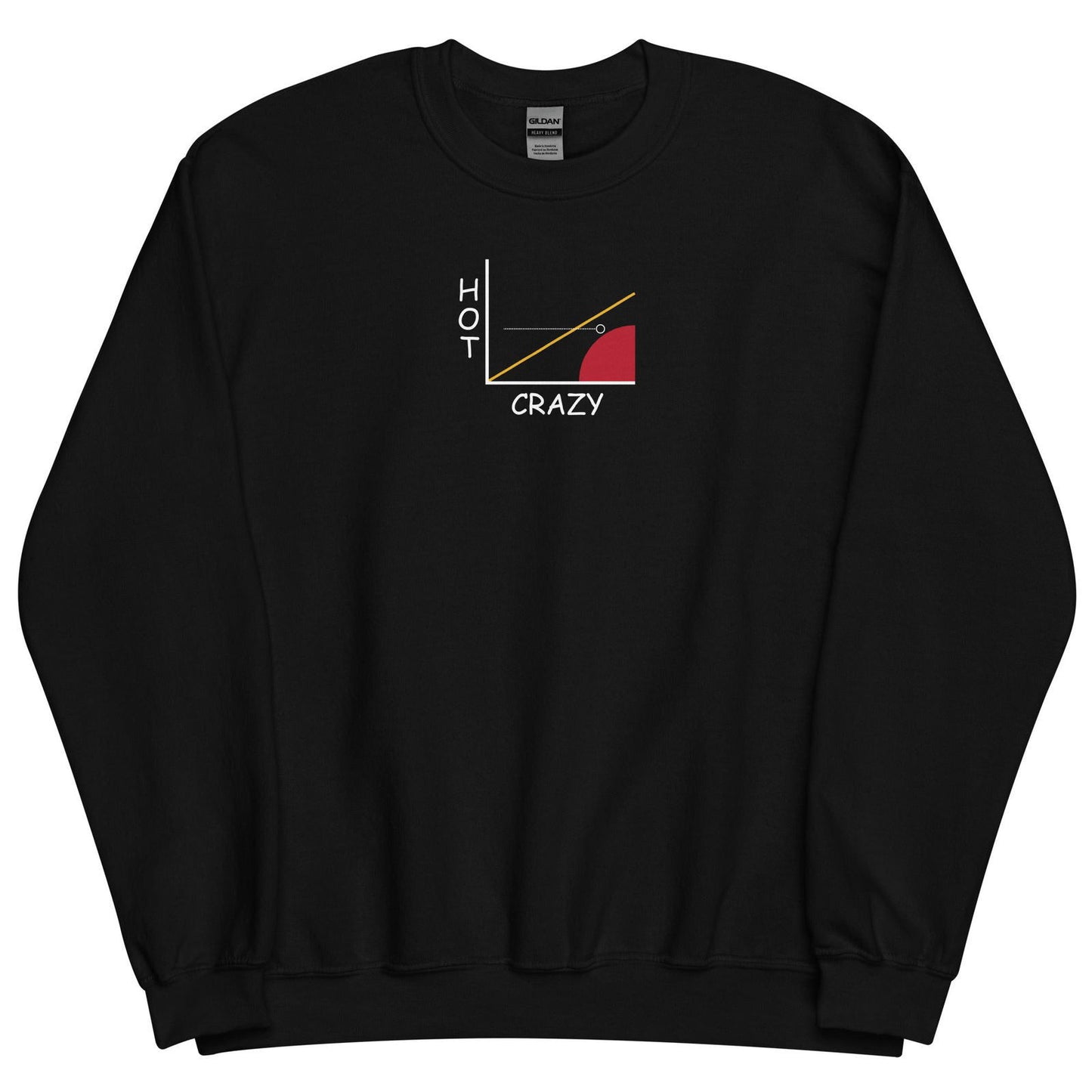 Sweat unisexe col rond Courbe hot crazy scale - Sedurro