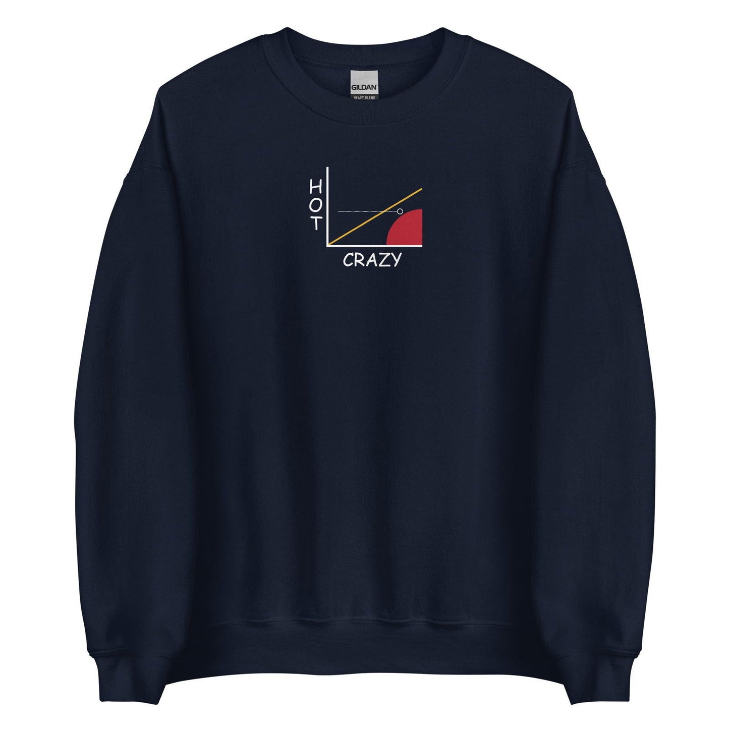 Sweat unisexe col rond Courbe hot crazy scale - Sedurro