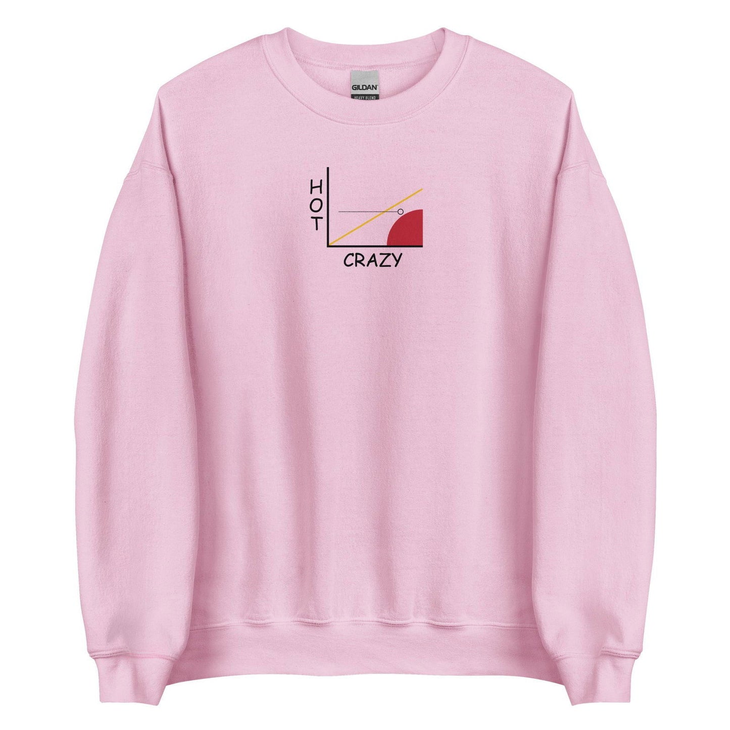 Sweat unisexe col rond Courbe hot crazy scale - Sedurro