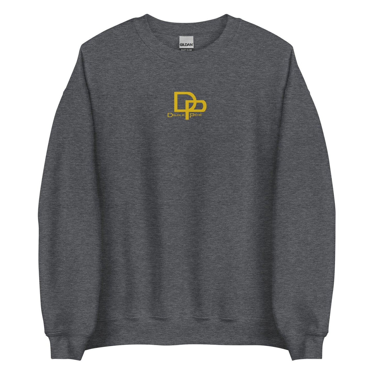 Sweat unisexe col rond DP Double péné le J Gris Foncé Chiné - Sedurro