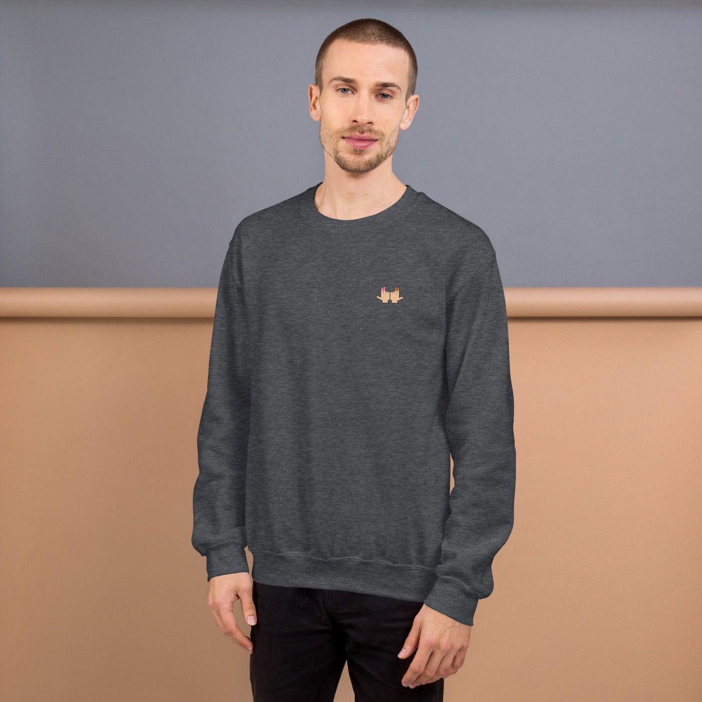 Sweat unisexe col rond DP Double péné signe du J seul - Sedurro