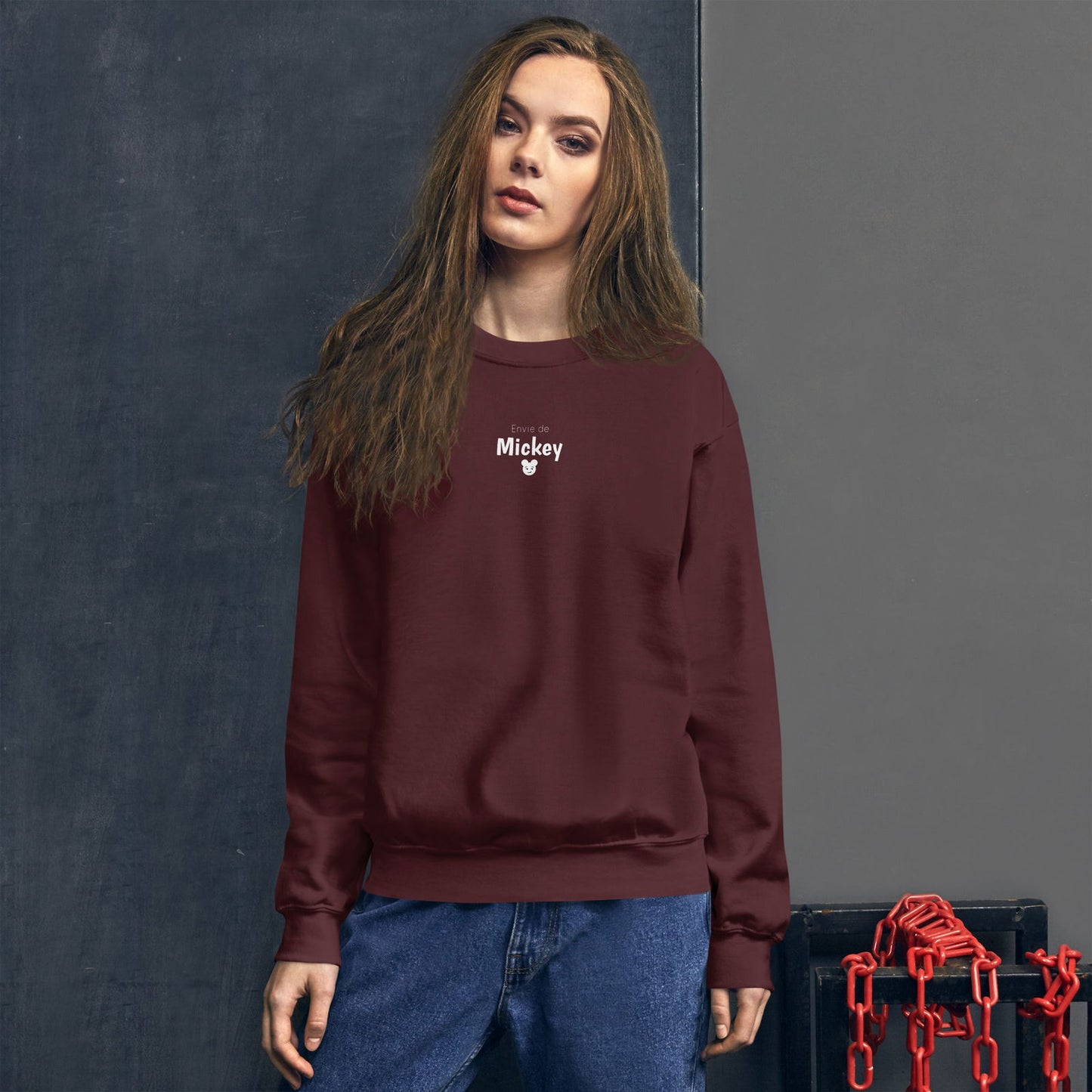 Sweat unisexe col rond Envie de Mickey - Sedurro