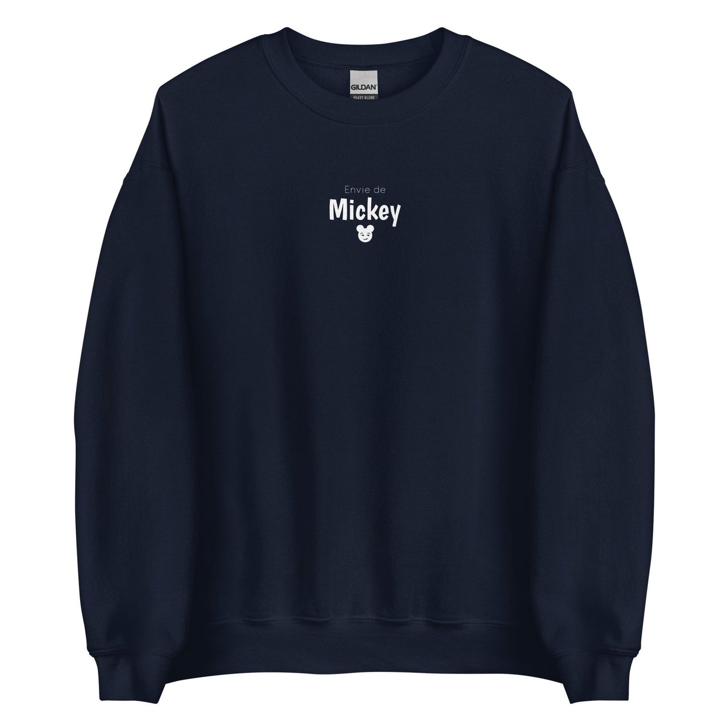 Sweat unisexe col rond Envie de Mickey Bleu Marine - Sedurro