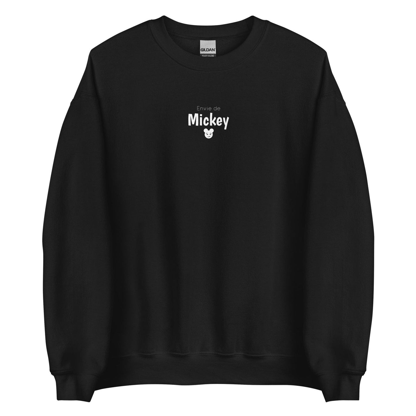 Sweat unisexe col rond Envie de Mickey Noir - Sedurro