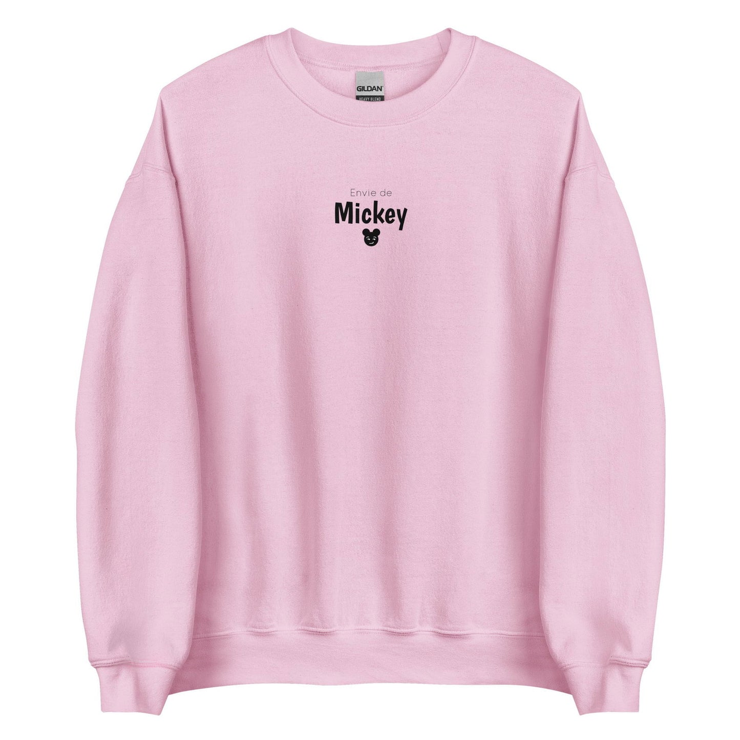 Sweat unisexe col rond Envie de Mickey Rose Clair - Sedurro