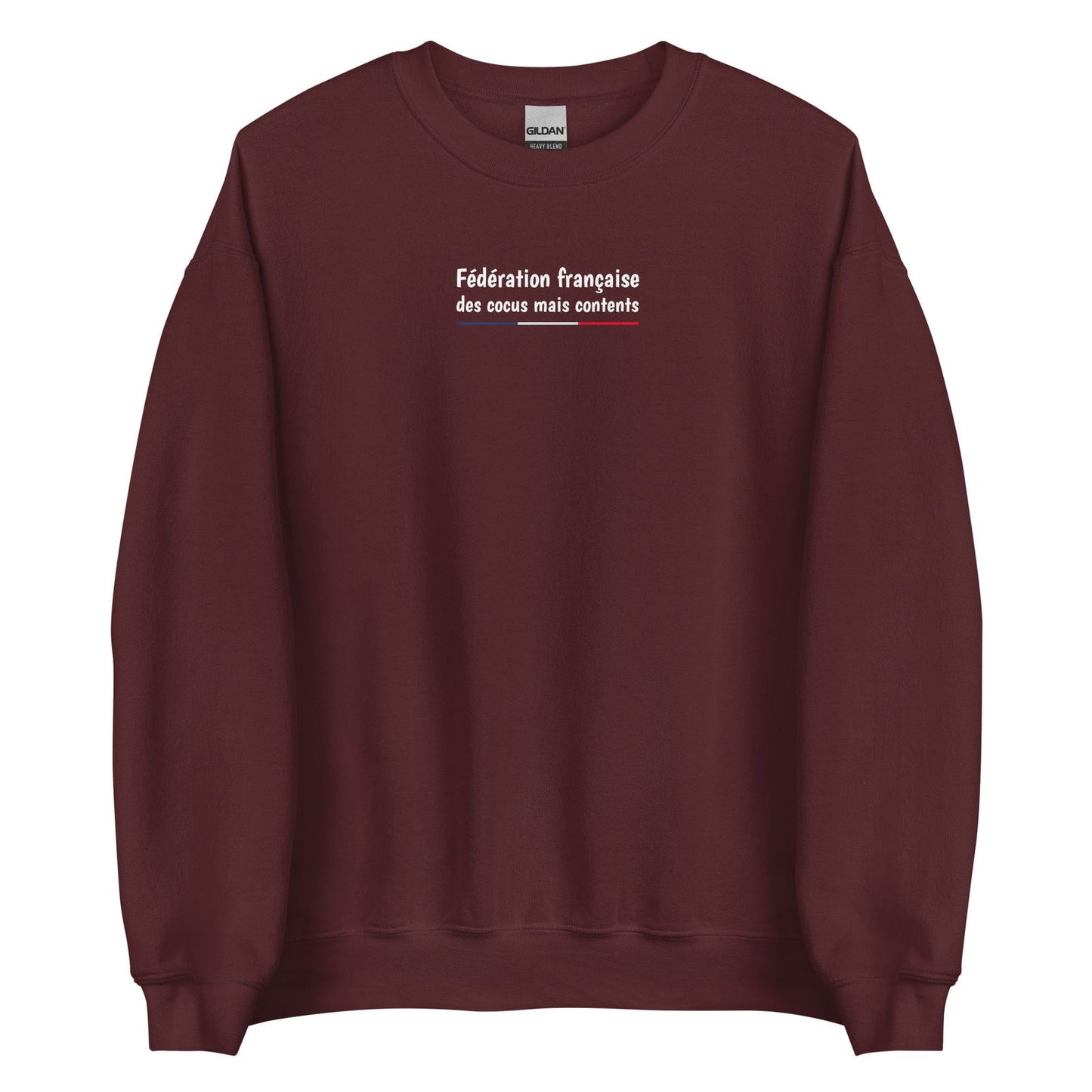 Sweat unisexe col rond Fédération française des cocus mais contents Bordeaux - Sedurro