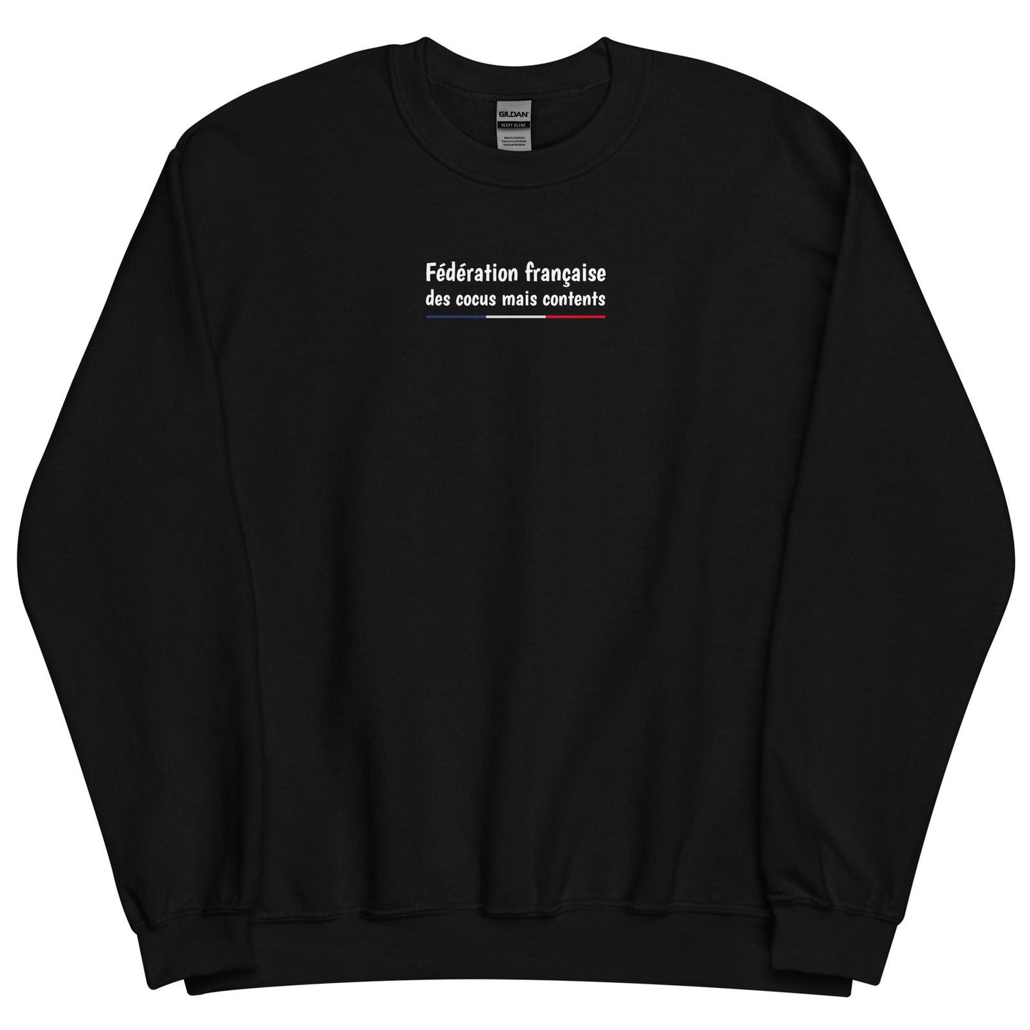 Sweat unisexe col rond Fédération française des cocus mais contents - Sedurro
