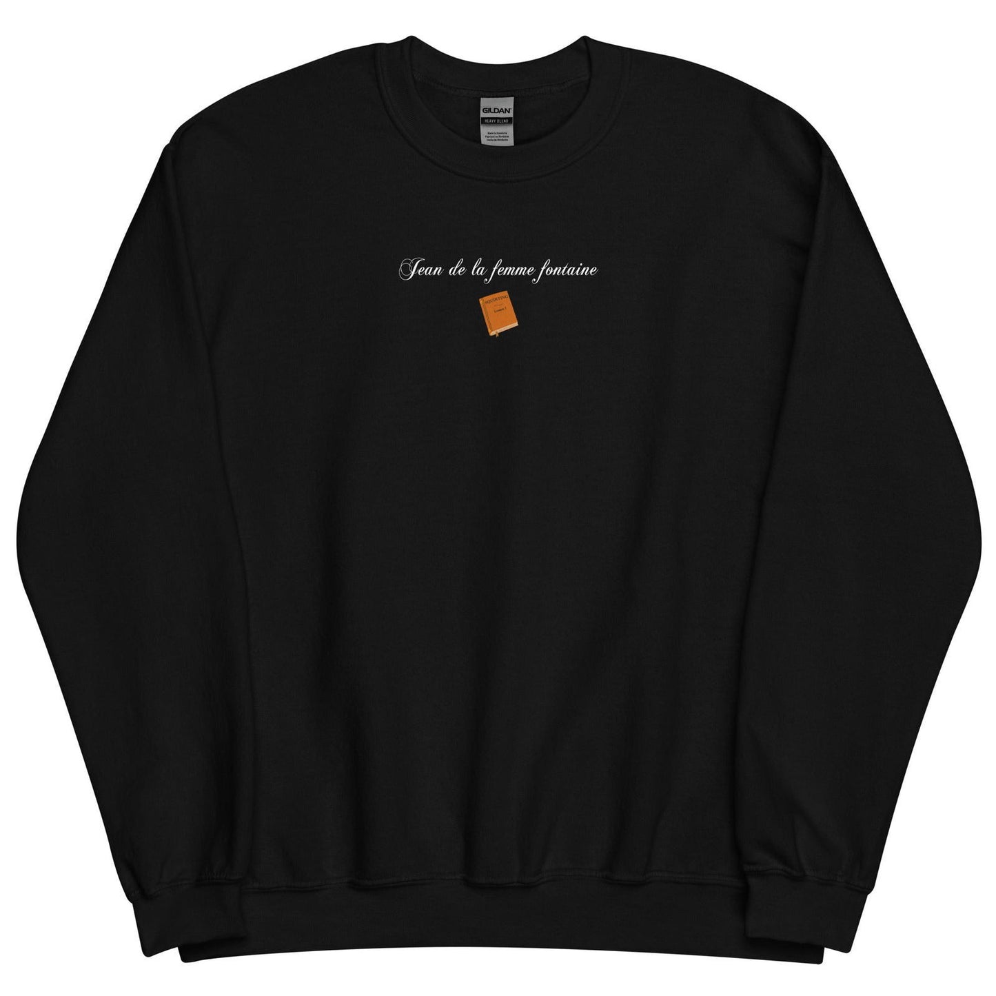Sweat unisexe col rond Jean de la femme fontaine - Sedurro