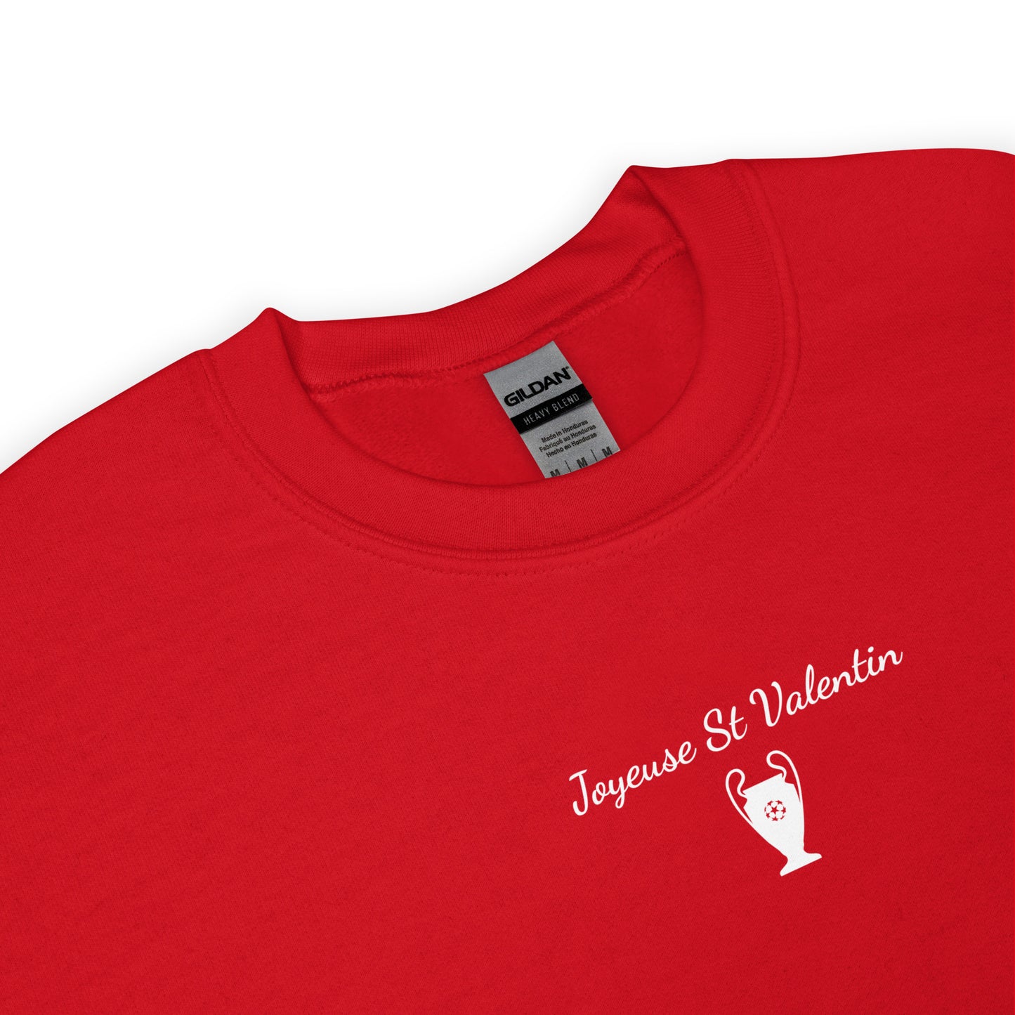 Sweat unisexe col rond Joyeuse Saint Valentin Ligue des Champions - Sedurro