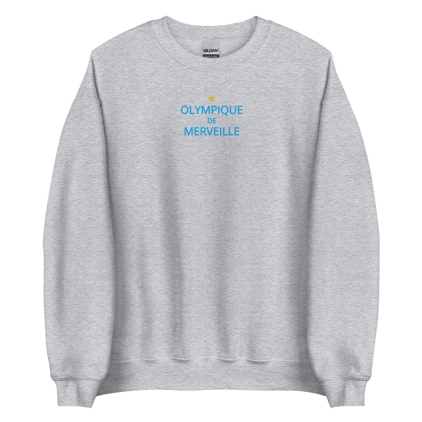 Sweat unisexe col rond Olympique de merveille - Sedurro