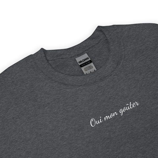 Sweat unisexe col rond Oui mon goûter - Sedurro