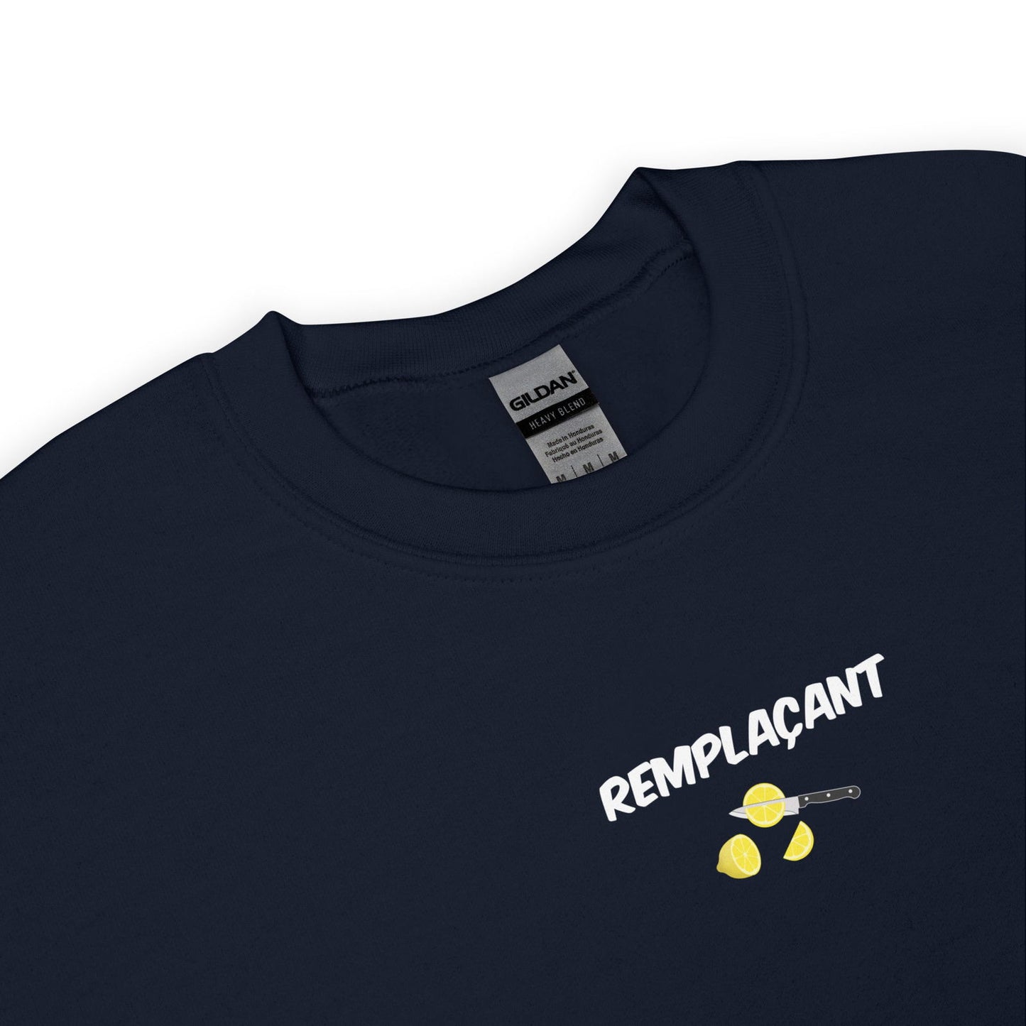 Sweat unisexe col rond Remplaçant coupeur de citrons - Sedurro