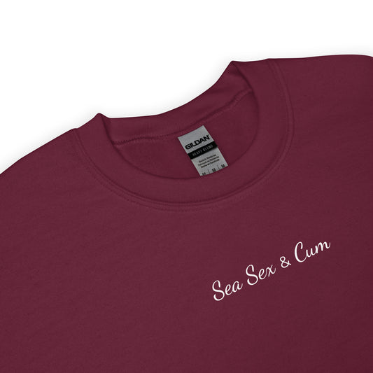 Sweat unisexe col rond Sea sex & cum - Sedurro
